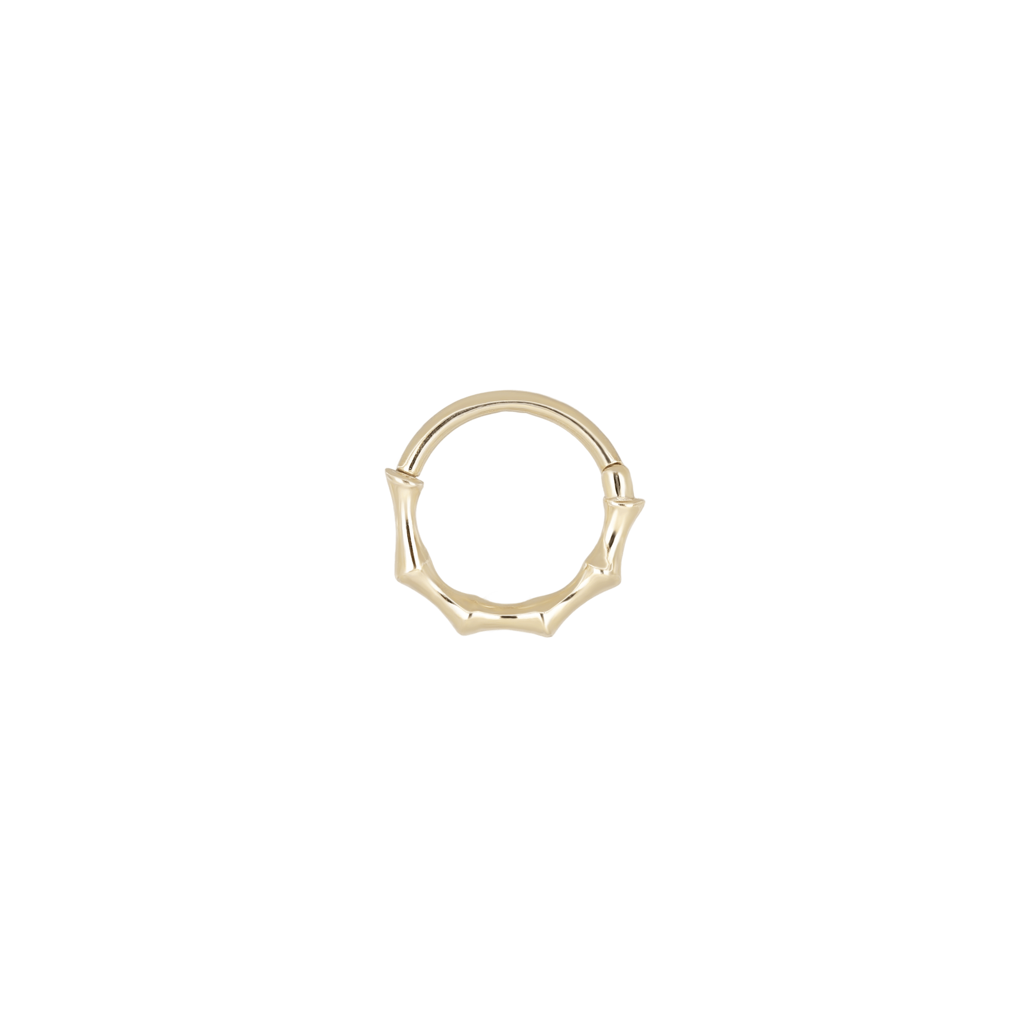 BEATTI Hoops TK003 • 14K Gold Bamboo Hoops TK003 • 14K Gold Bamboo Hoops