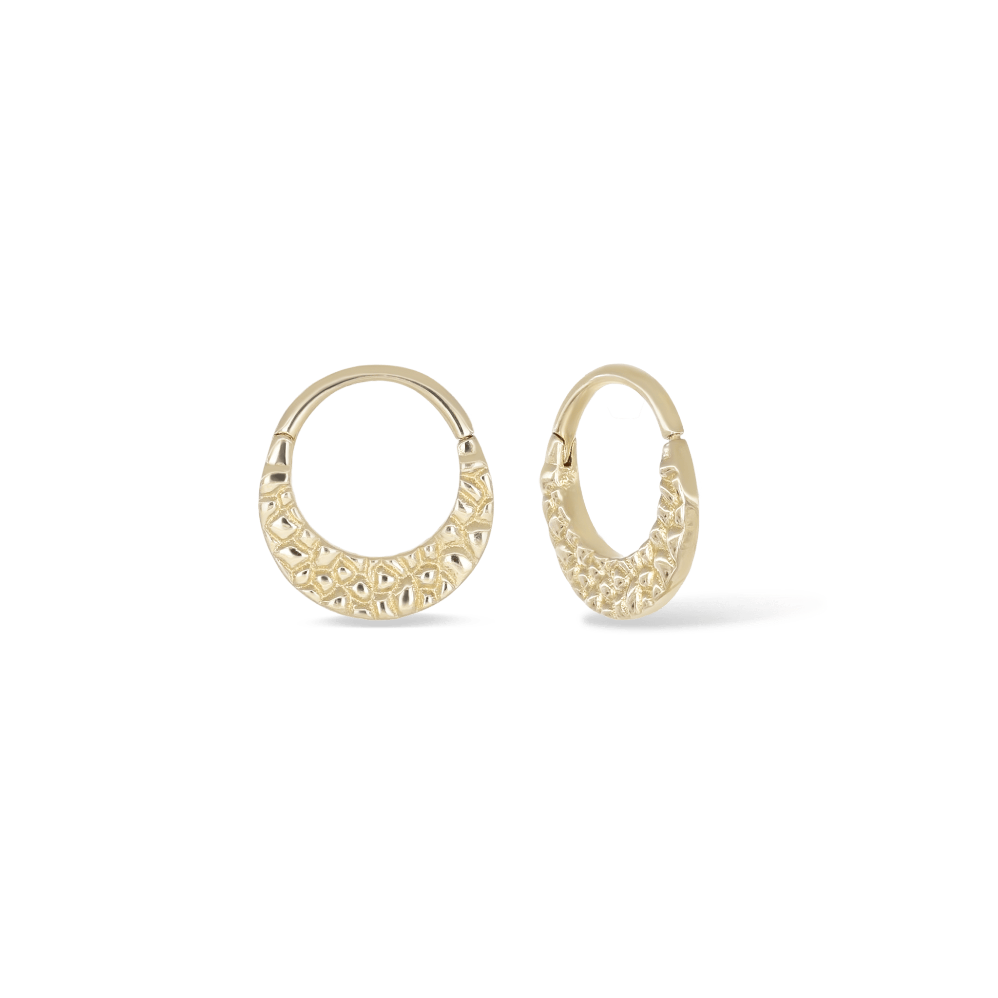 BEATTI Hoops Gold TK004 • 14K Gold Cleo Hoops TK004 TK004 • 14K Gold Cleo Hoops