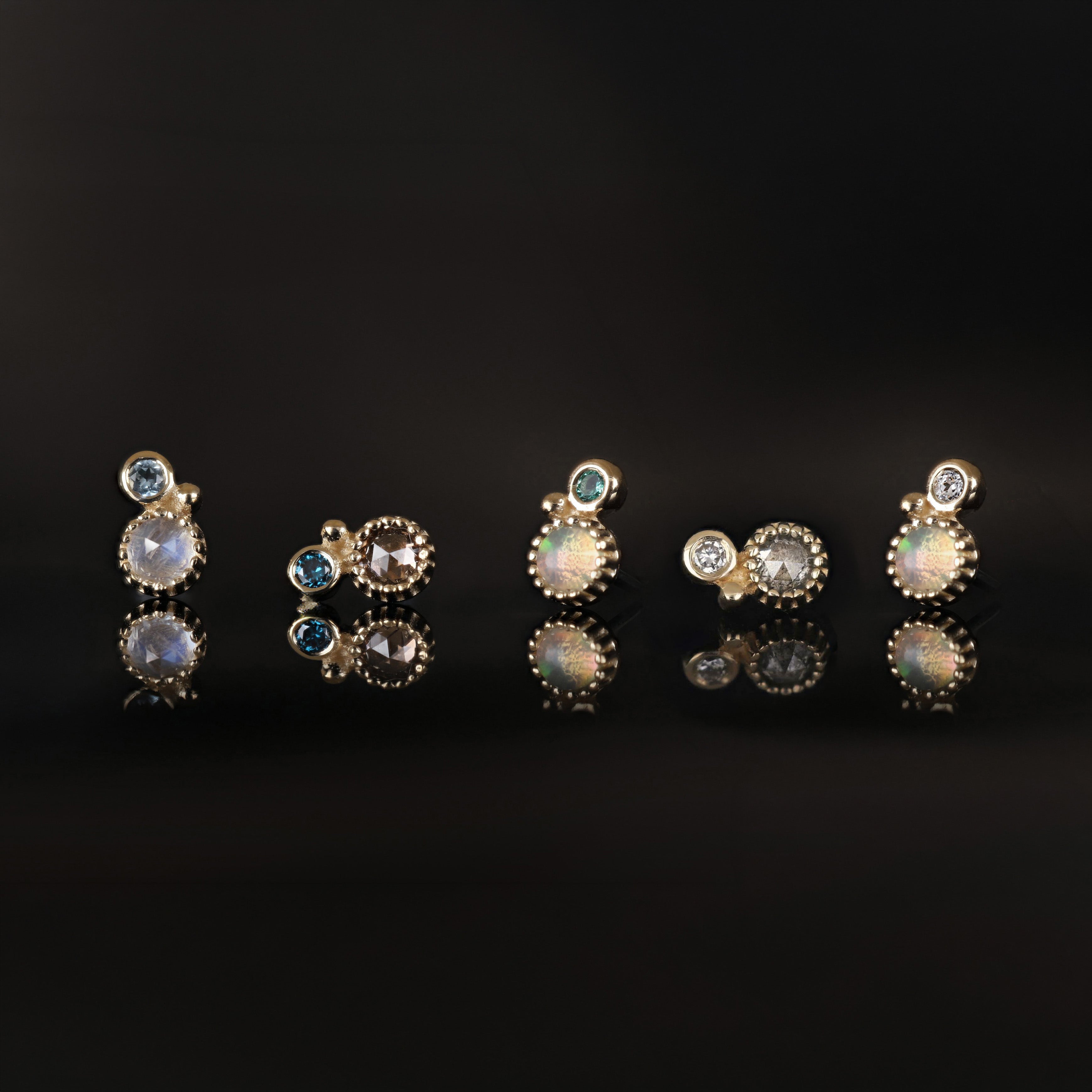 Twinette • 14K Gold Gemstone Threadless End
