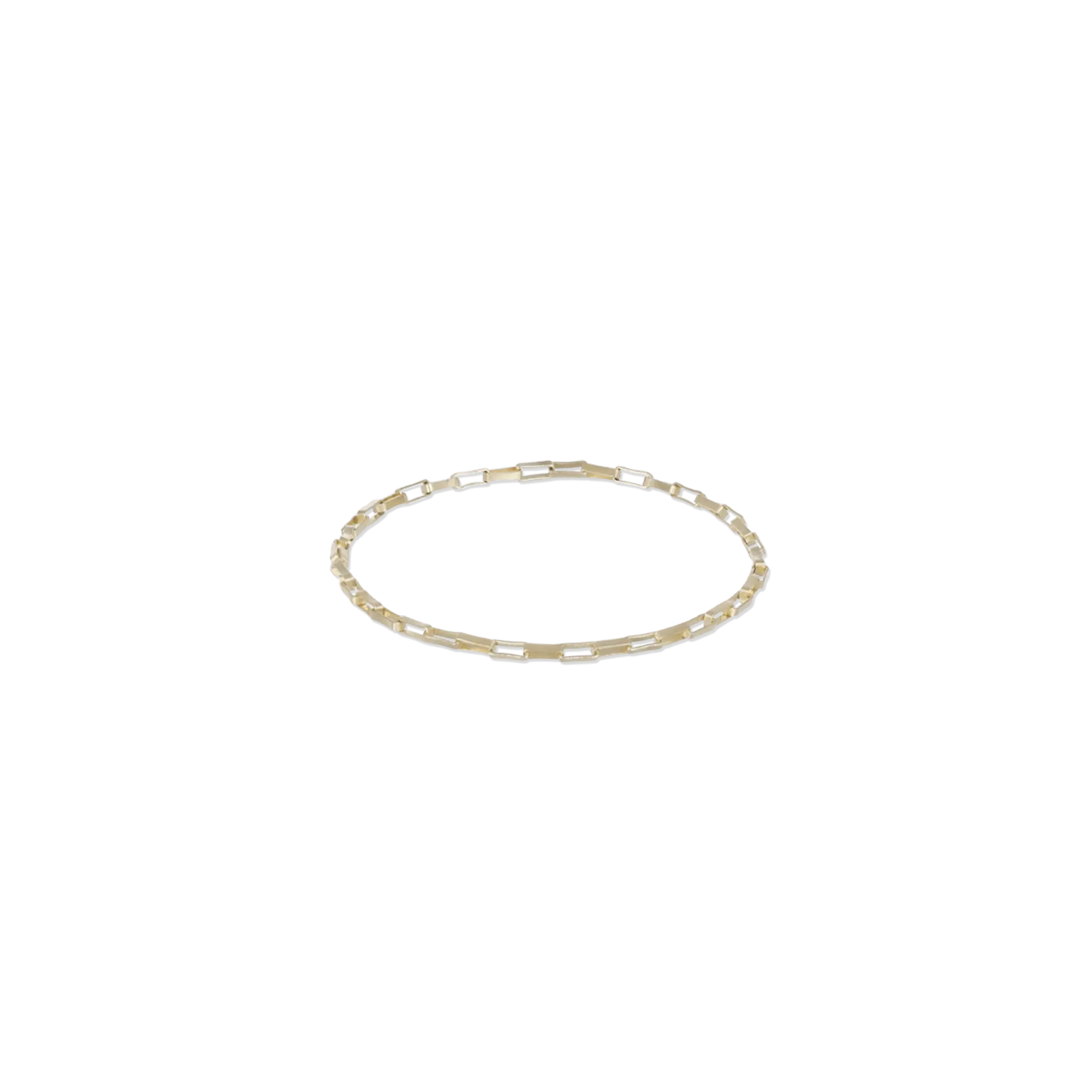 BEATTI Ring Venezia • 14K Gold Box Link Chain Ring Venezia • 14K Gold Box Link Chain Ring