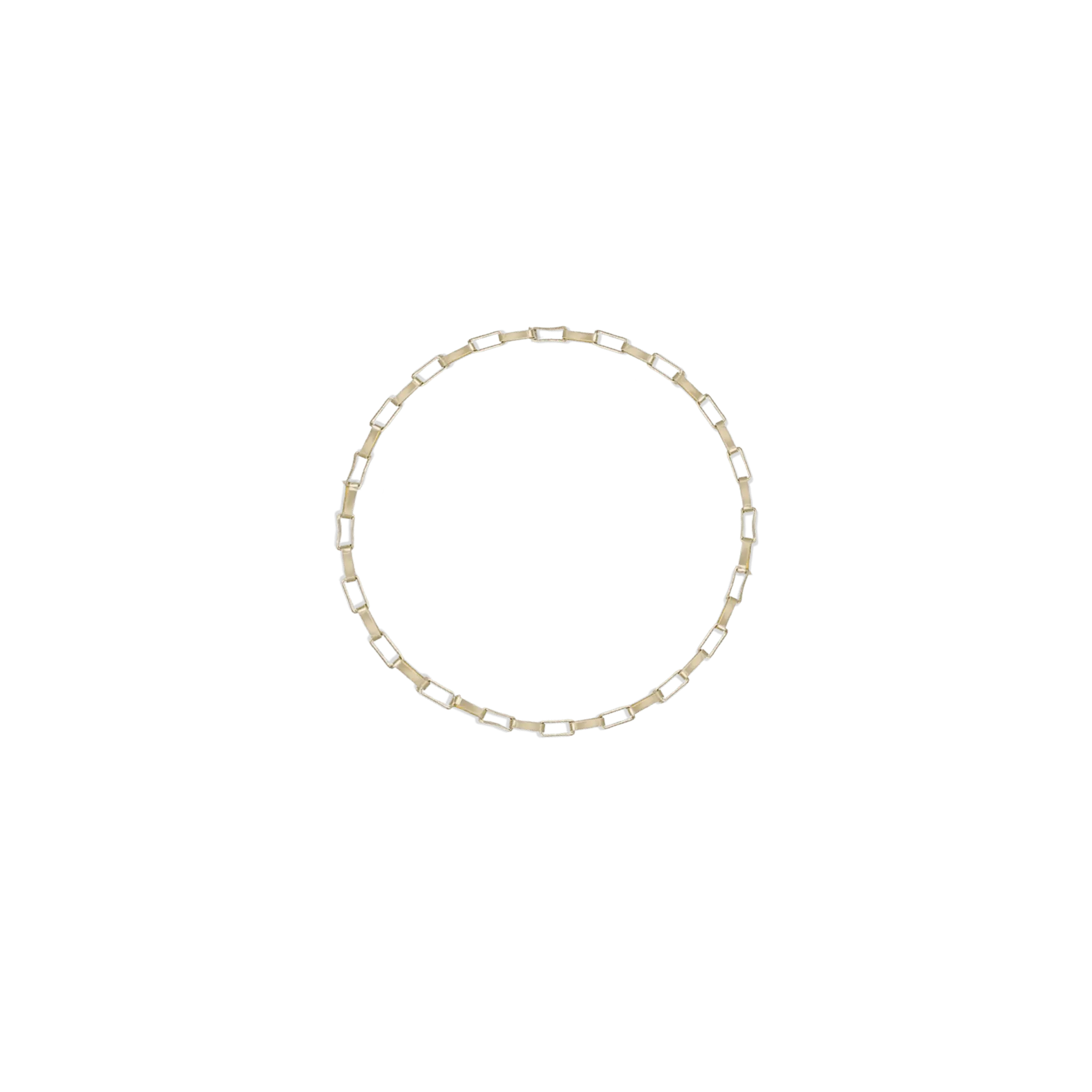 BEATTI Ring 14K Gold Venezia Box Link Chain Ring 14K Gold Venezia Box Link Chain Ring