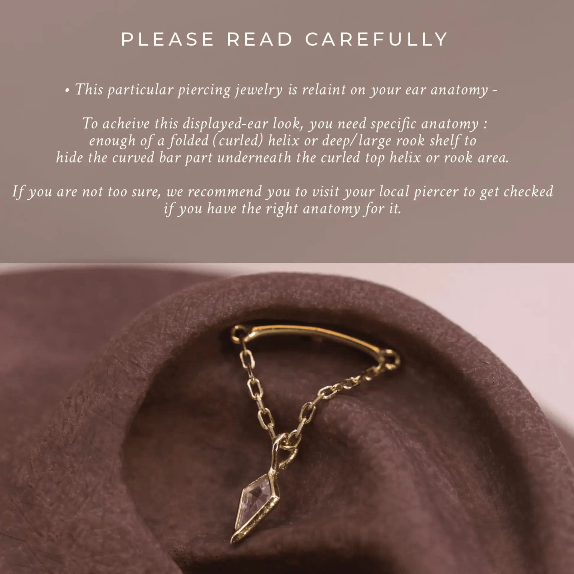 BEATTI Barbell 14K Gold Vertical Helix Kite CZ Charm Chain Barbell 14K Gold Vertical Helix Kite CZ Charm Chain Barbell