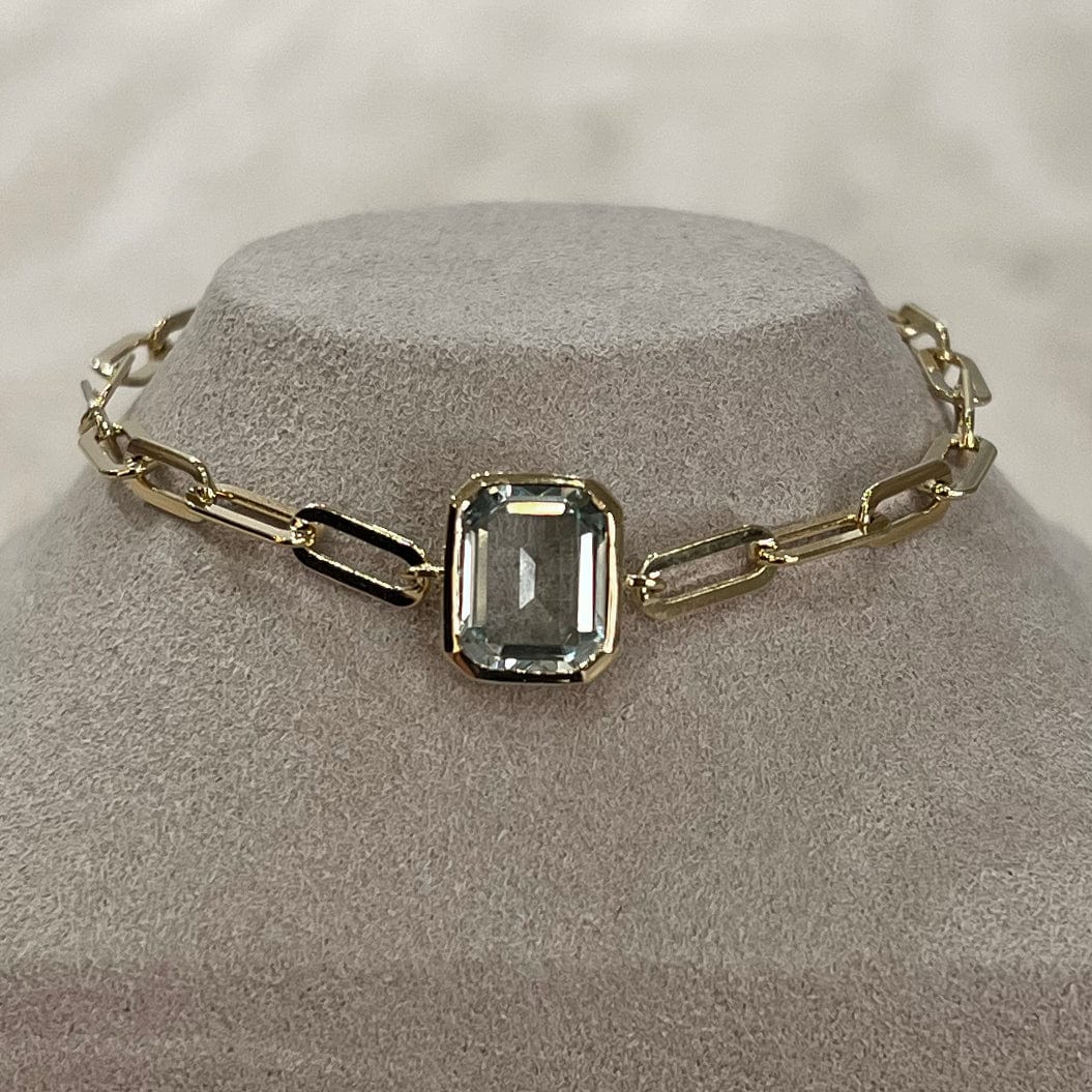 BEATTI Bracelet Sample Sale • Gemstone Clip Chain Bracelet G101_SS23 Sample Sale • Gemstone Clip Chain Bracelet G101_SS23