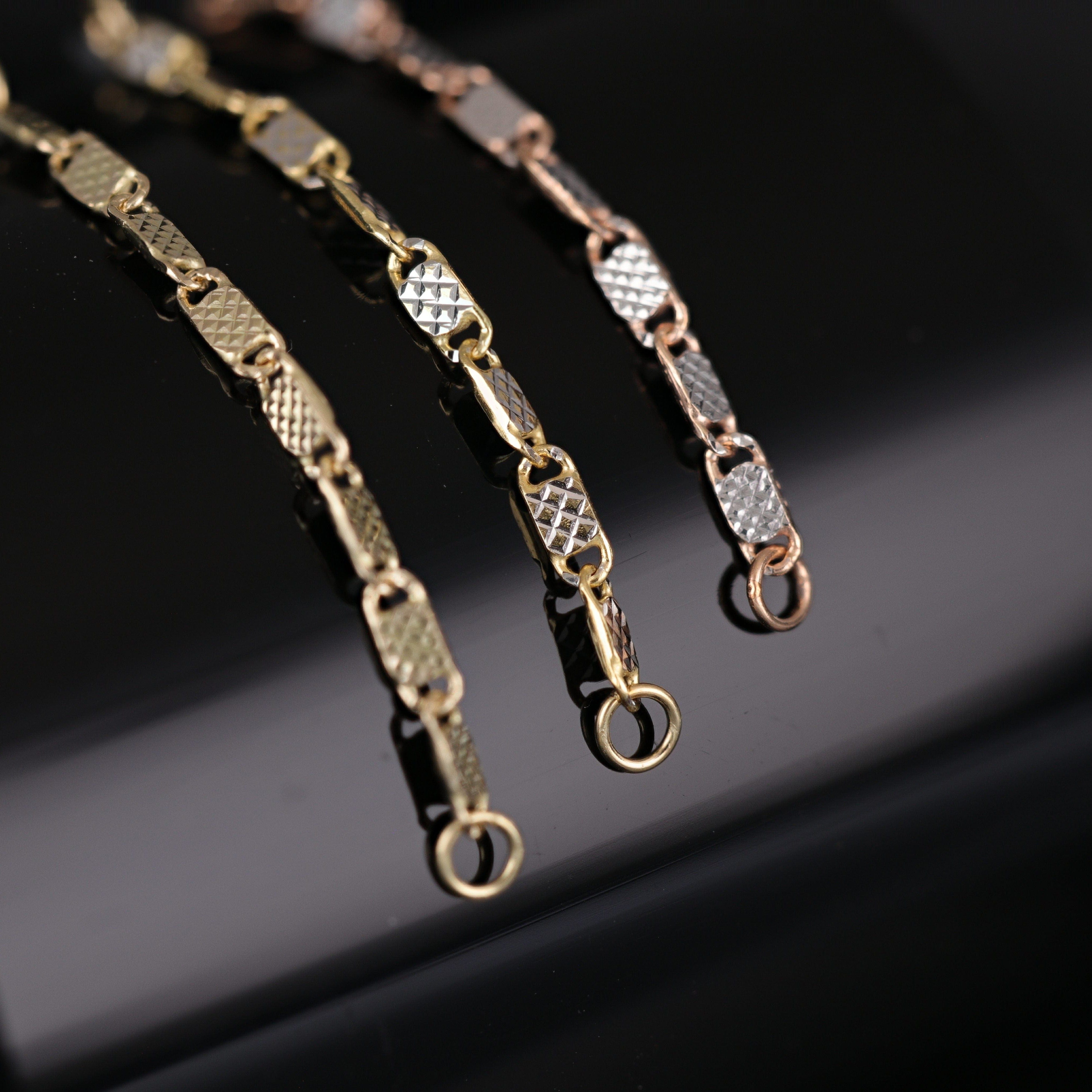 BEATTI Chain Attachments 14K Gold Fancy Link Chain Attachment 14K Gold Fancy Link Chain Attachment