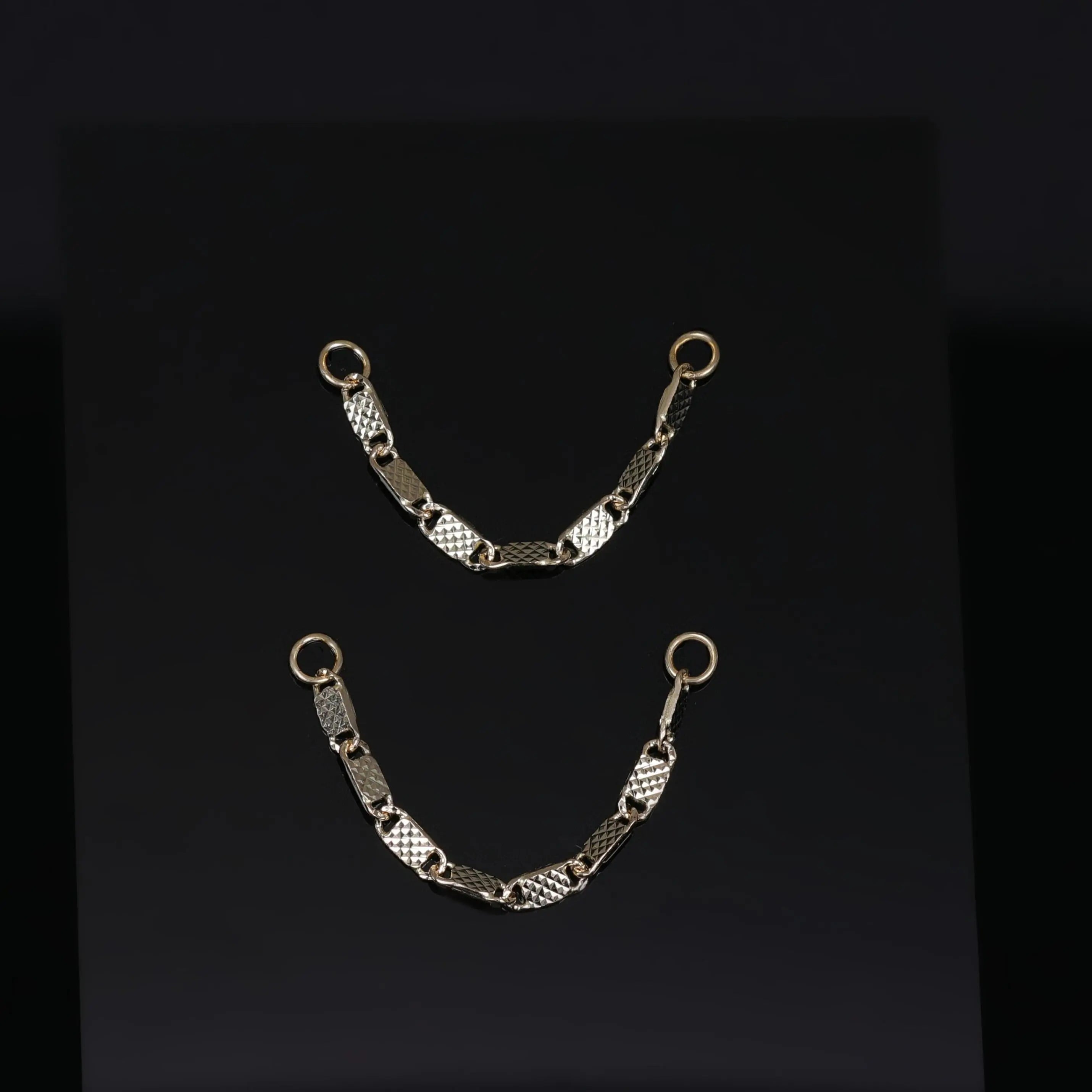 BEATTI Chain Attachments 14K Gold Fancy Link Chain Attachment 14K Gold Fancy Link Chain Attachment