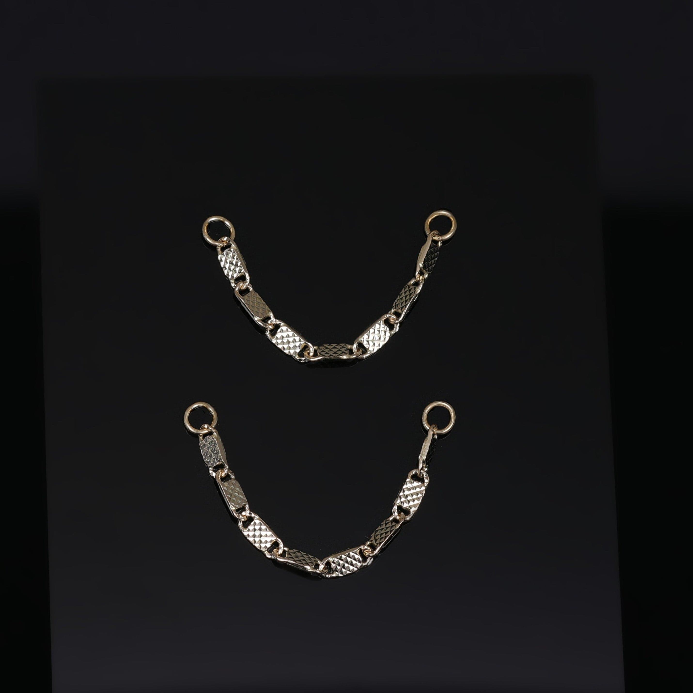 BEATTI Chain Attachments 14K Gold Fancy Link Chain Attachment 14K Gold Fancy Link Chain Attachment