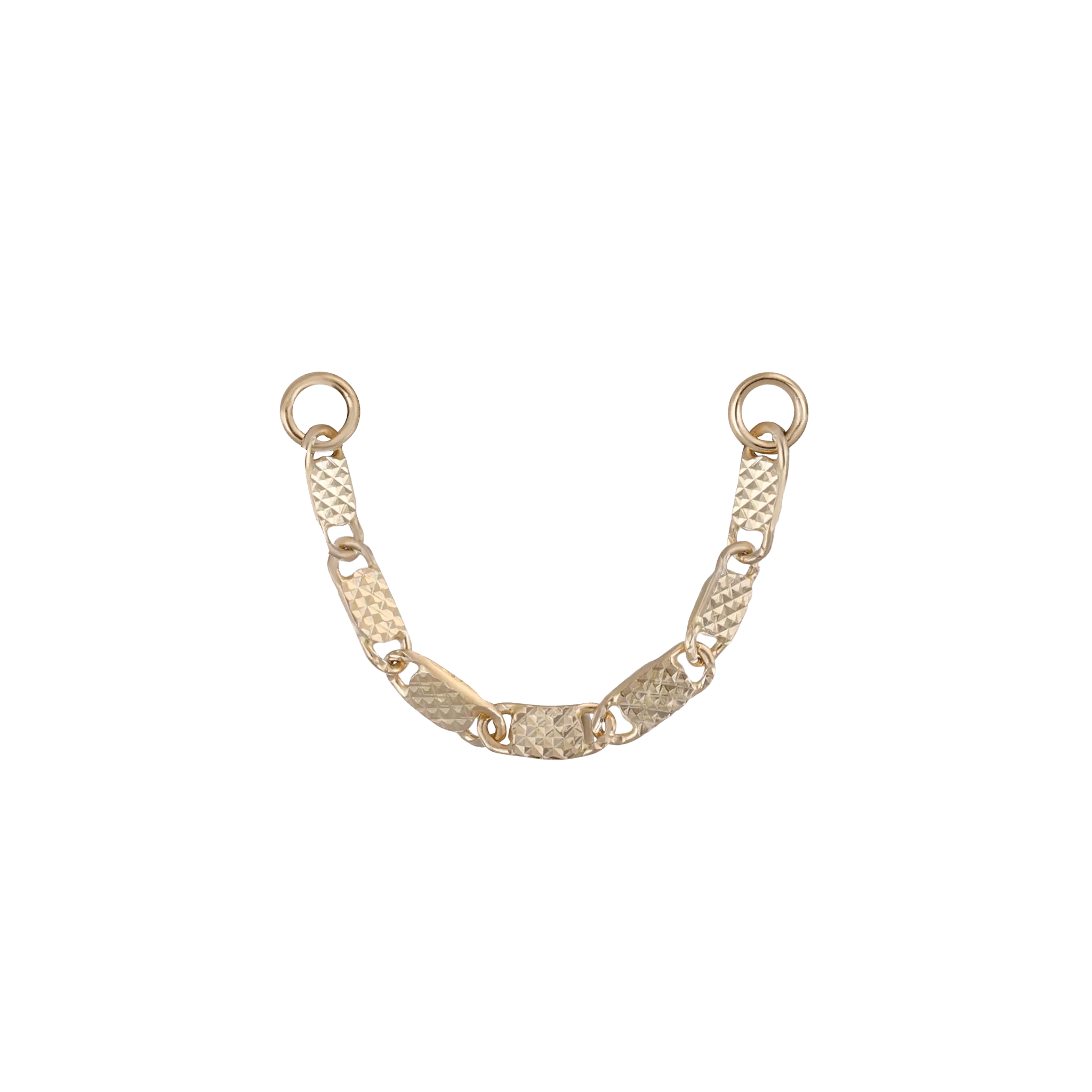 BEATTI Chain Attachments Gold / 22mm 14K Gold Fancy Link Chain Attachment KW_Fancy 14K Gold Fancy Link Chain Attachment