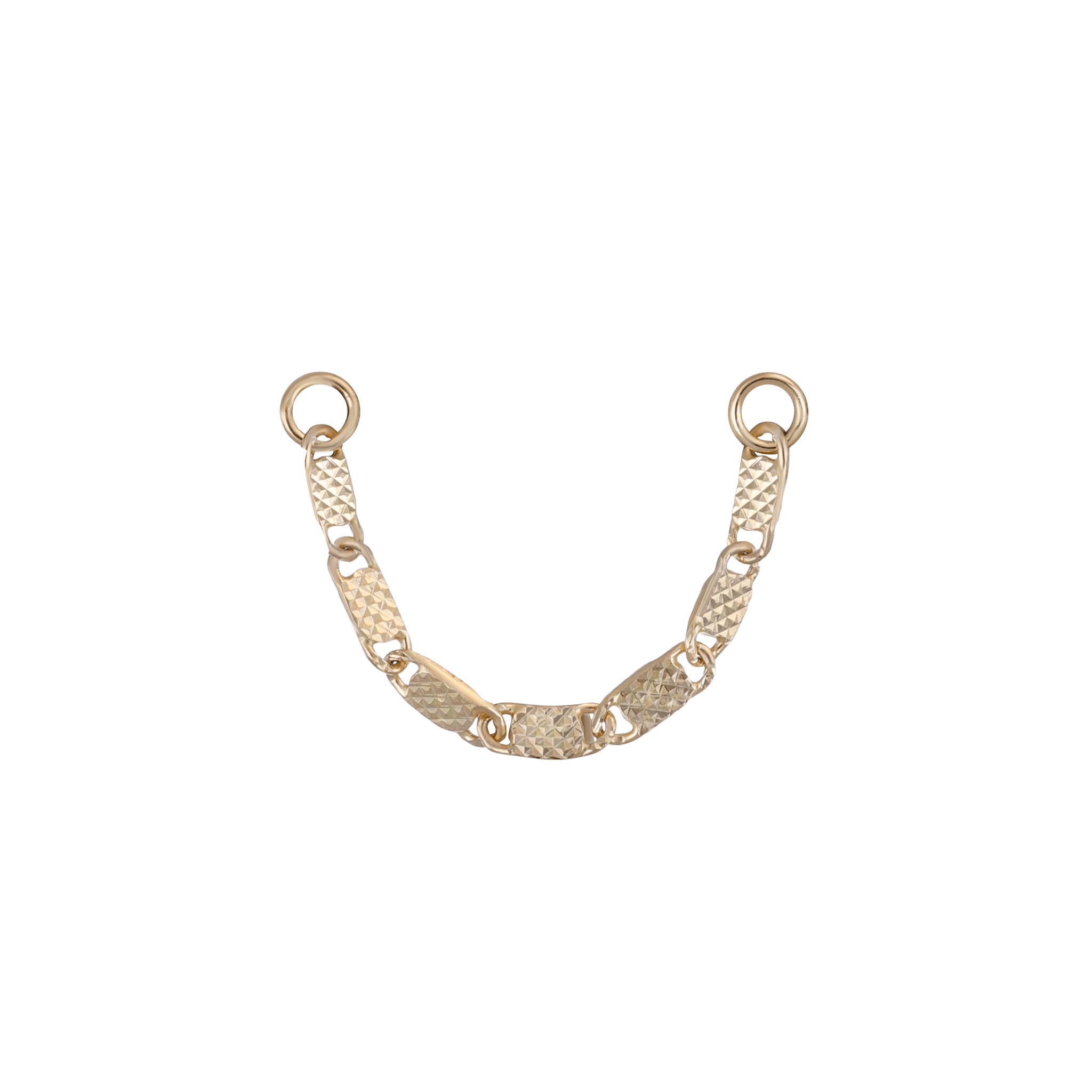 BEATTI Chain Attachments Gold / 22mm 14K Gold Fancy Link Chain Attachment KW_Fancy 14K Gold Fancy Link Chain Attachment