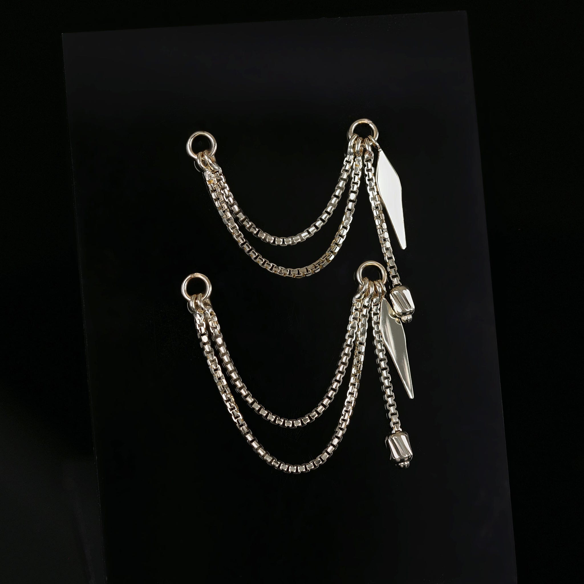 BEATTI Chain Attachments Brillcut Spike Charm Double Chain Attachment Brillcut Spike Charm Double Chain Attachment by BEATTI
