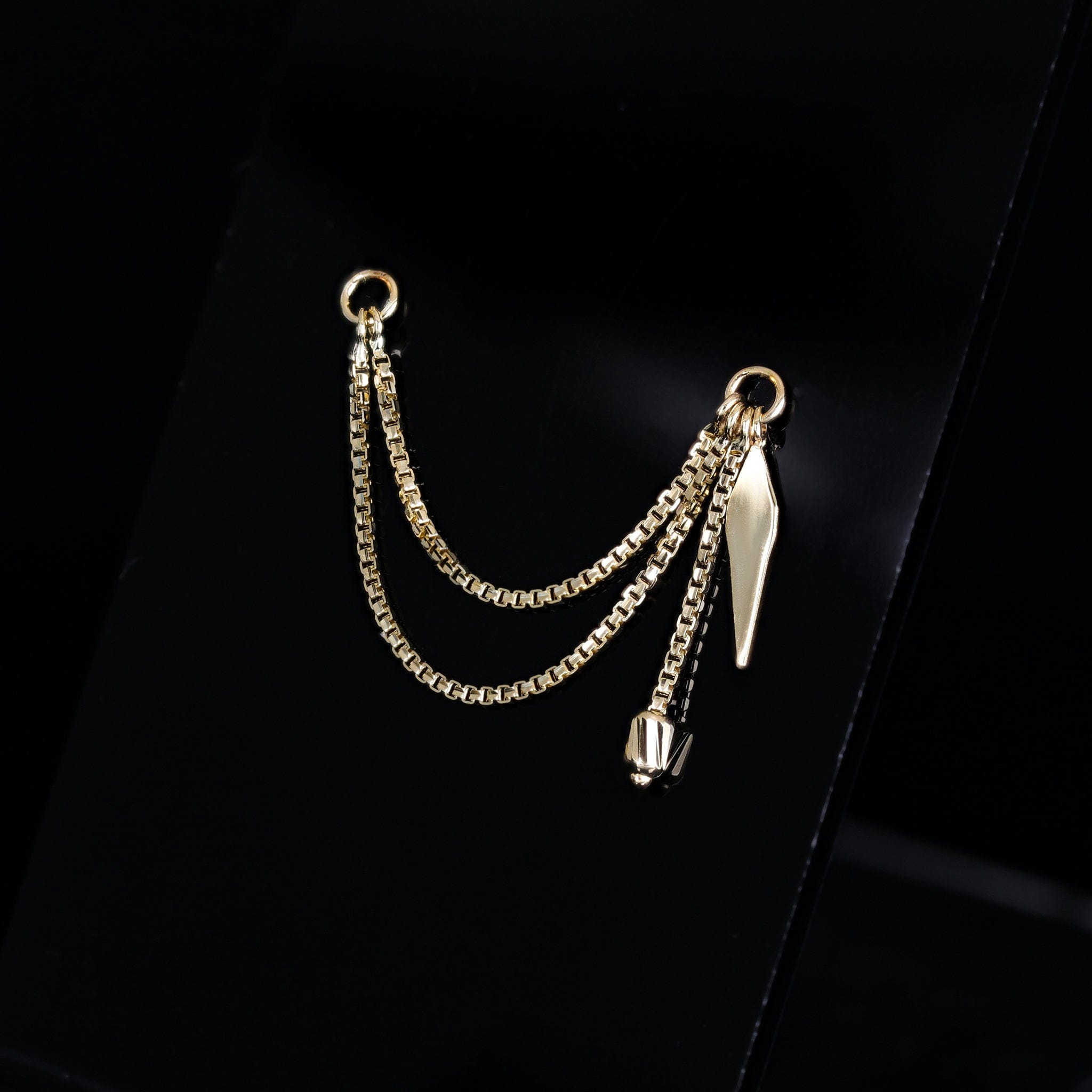 BEATTI Chain Attachments Brillcut Spike Charm Double Chain Attachment Brillcut Spike Charm Double Chain Attachment by BEATTI
