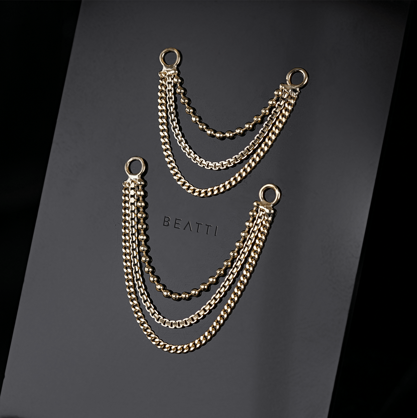 BEATTI Chain Attachments Riva Triple Mixed Chain Attachment Riva Triple Mixed Chain Attachment by BEATTI