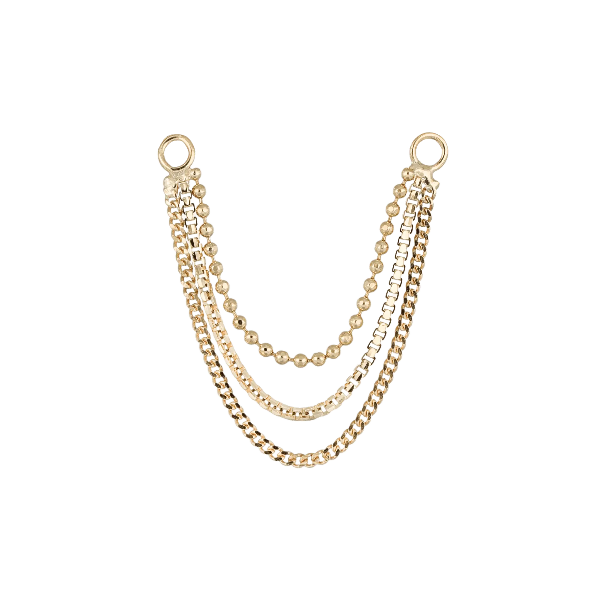 BEATTI Chain Attachments Riva Triple Mixed Chain Attachment Riva Triple Mixed Chain Attachment by BEATTI