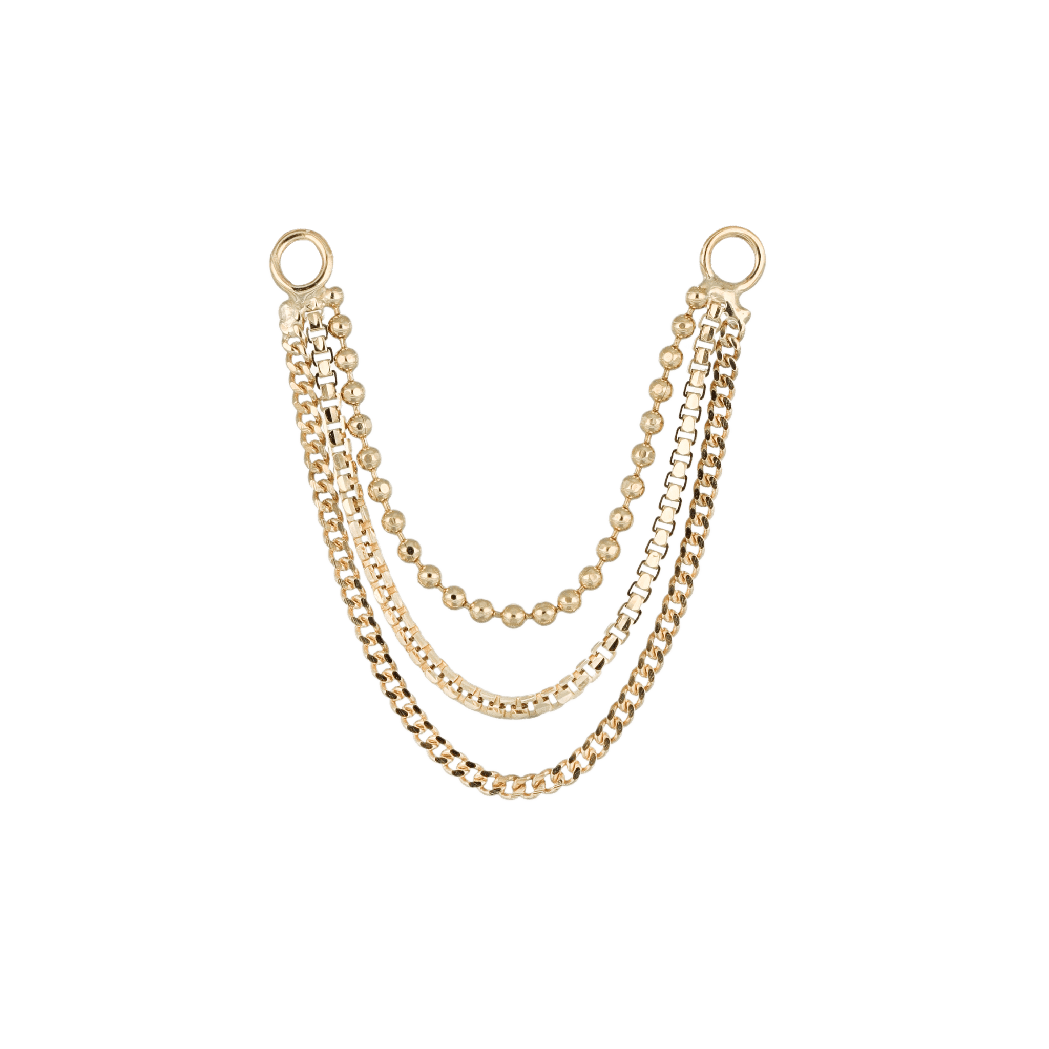 BEATTI Chain Attachments Riva Triple Mixed Chain Attachment Riva Triple Mixed Chain Attachment by BEATTI