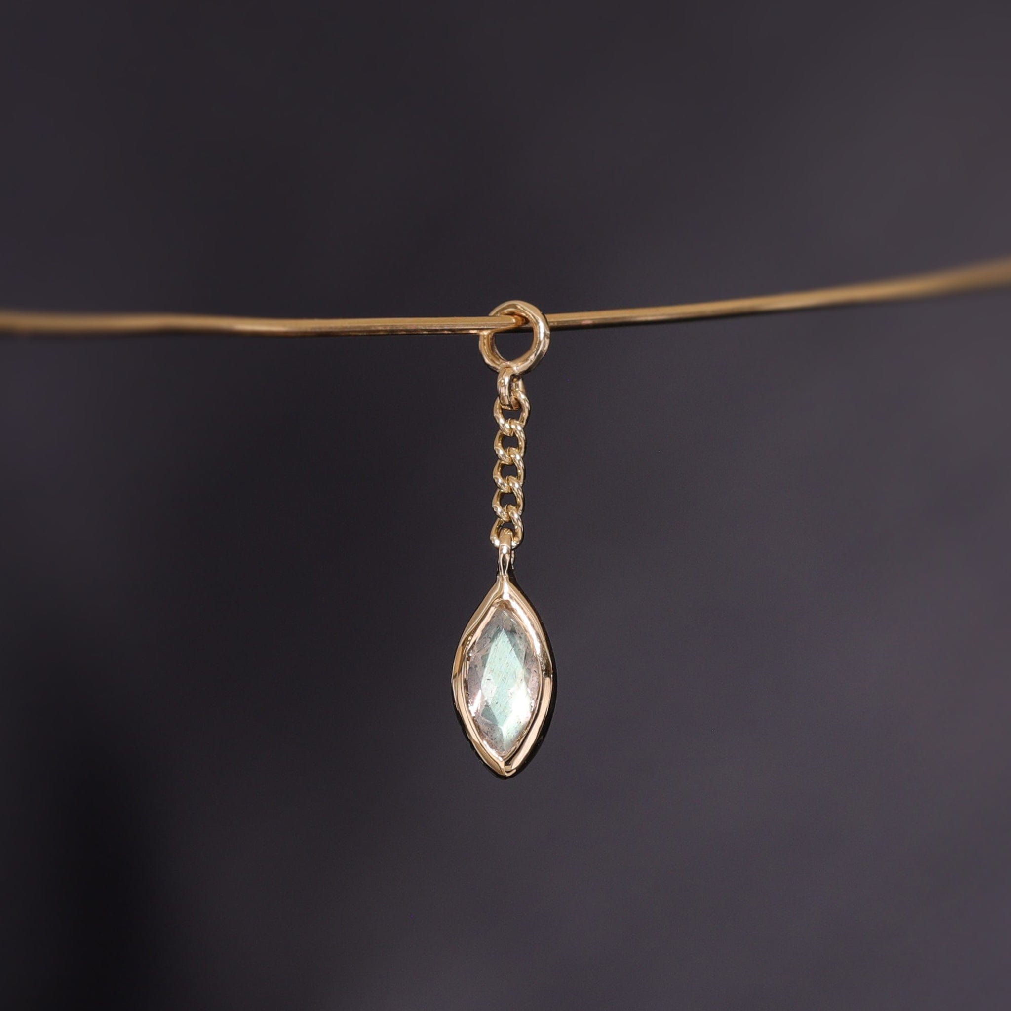 BEATTI Charms Aris • Marquise Gemstone Chain Charm Aris • Marquise Gemstone Chain Charm