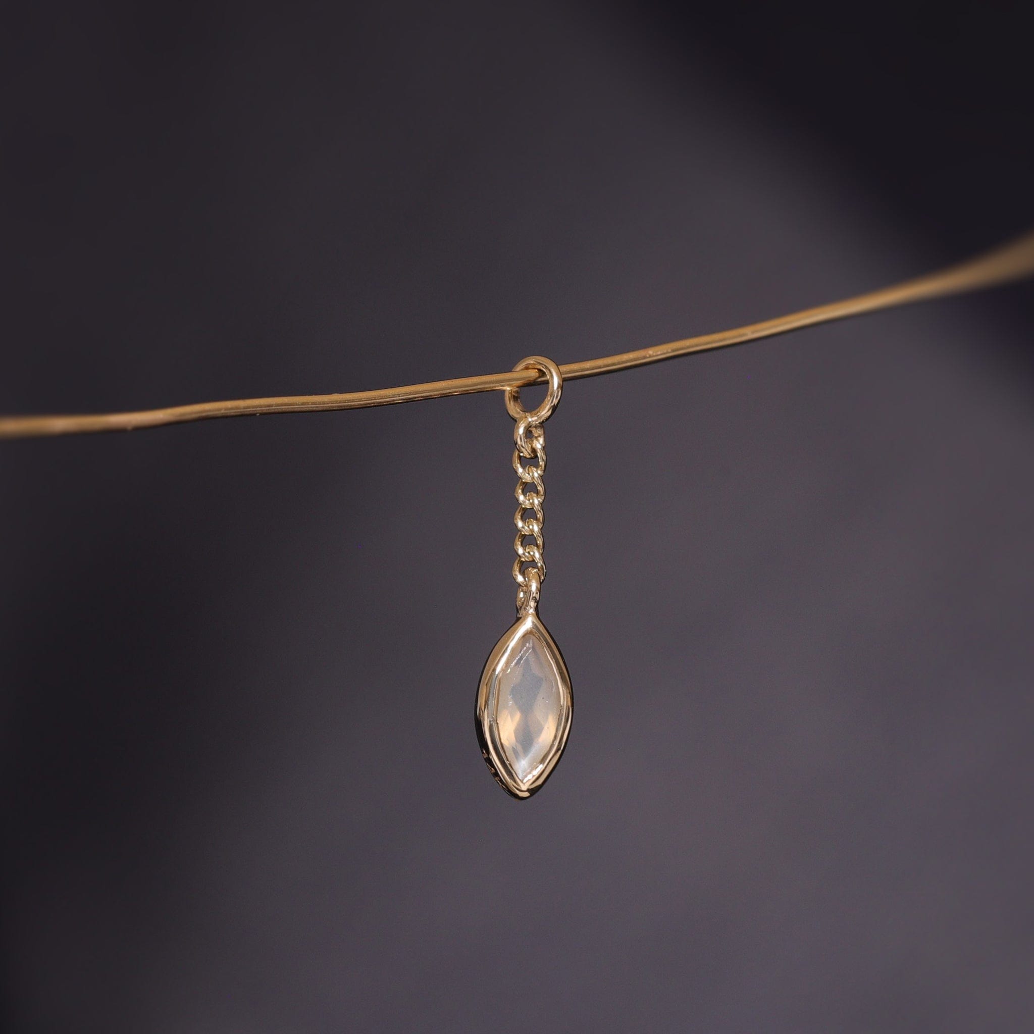 BEATTI Charms Aris • Marquise Gemstone Chain Charm Aris • Marquise Gemstone Chain Charm