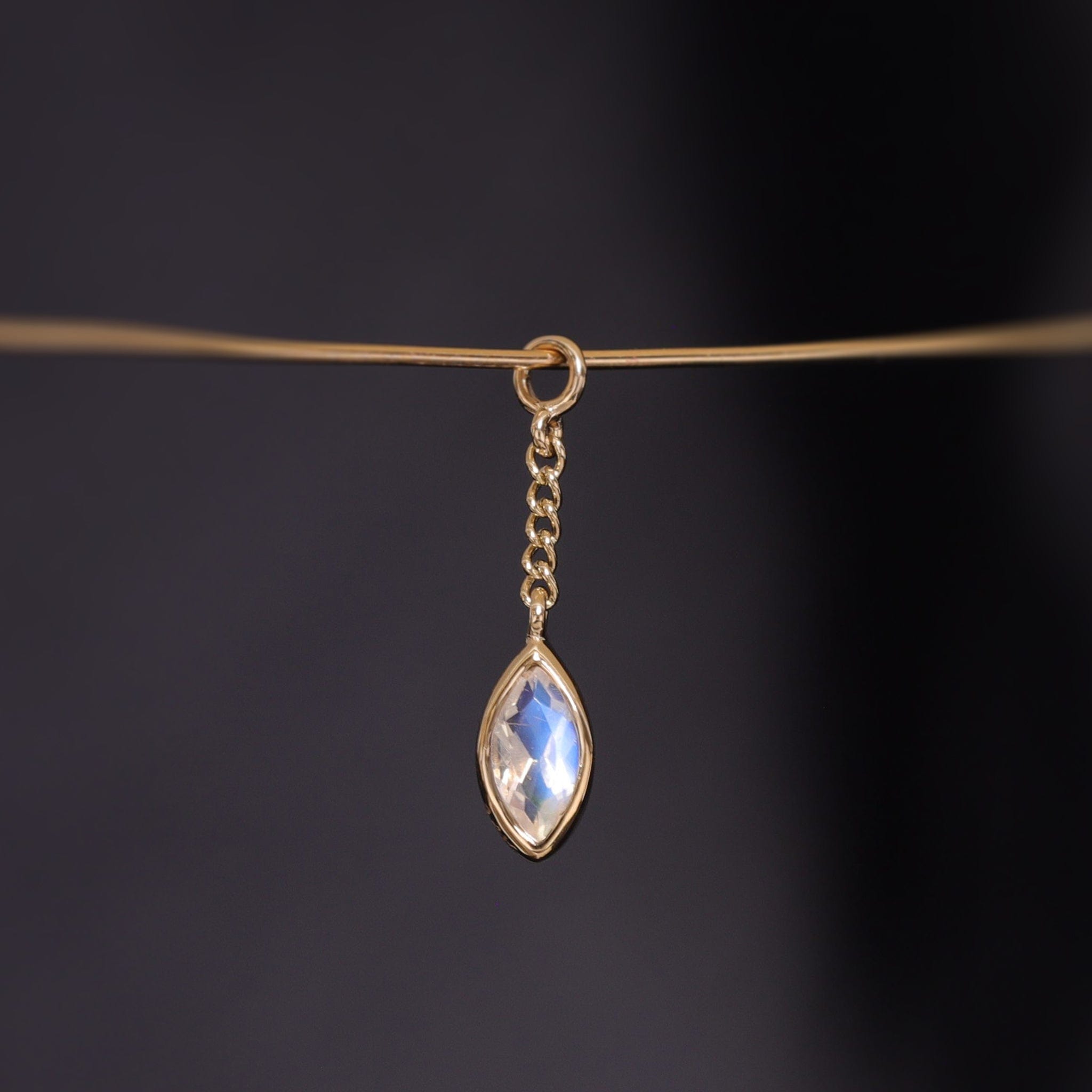 BEATTI Charms Aris • Marquise Gemstone Chain Charm Aris • Marquise Gemstone Chain Charm