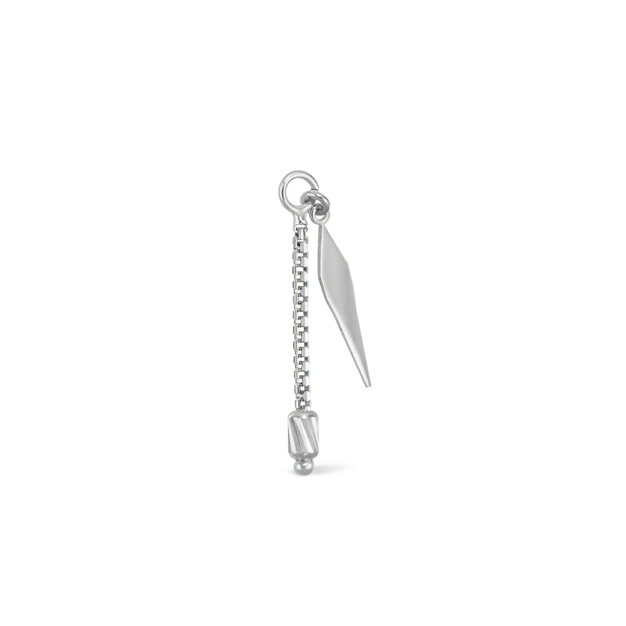 BEATTI Charms White Gold Aurion II • Brillcut Spike Barrel Chain Charm MJC021 Aurion II • Brillcut Spike Barrel Chain Charm