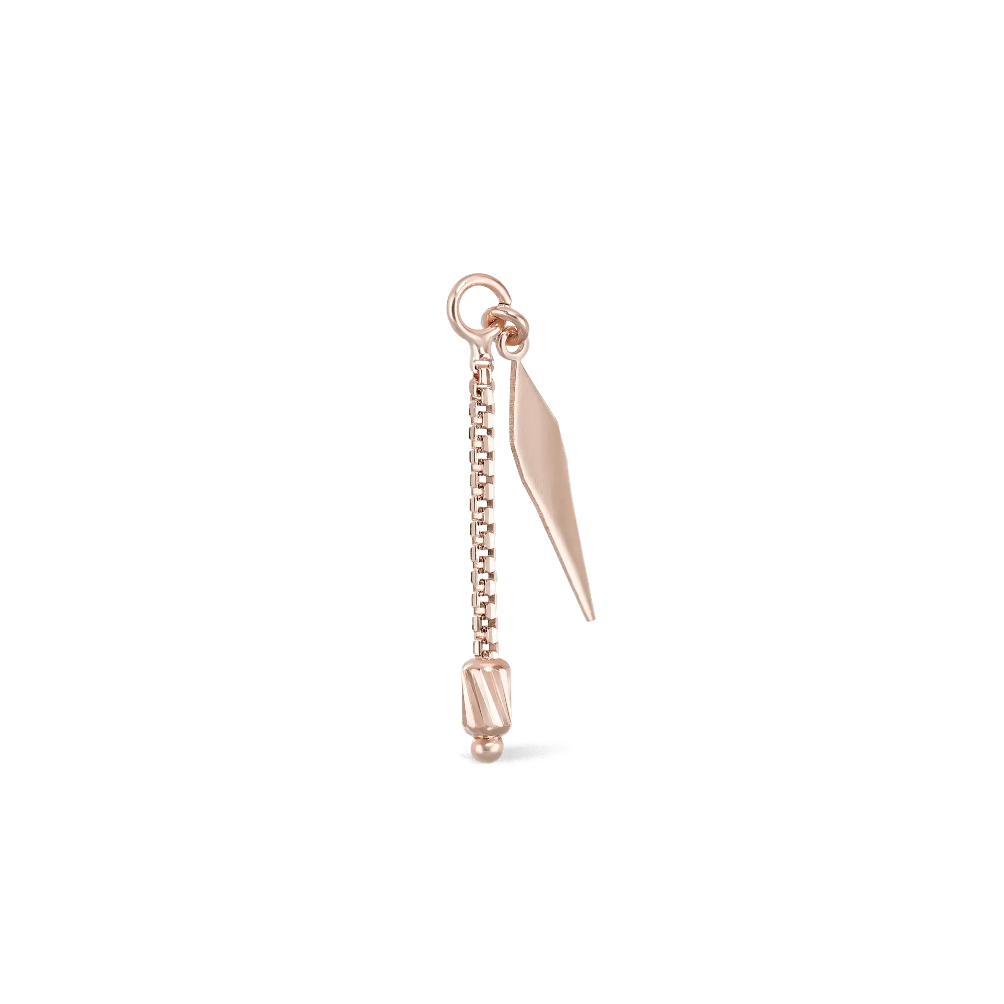 BEATTI Charms Rose Gold Aurion II • Brillcut Spike Barrel Chain Charm MJC021 Aurion II • Brillcut Spike Barrel Chain Charm