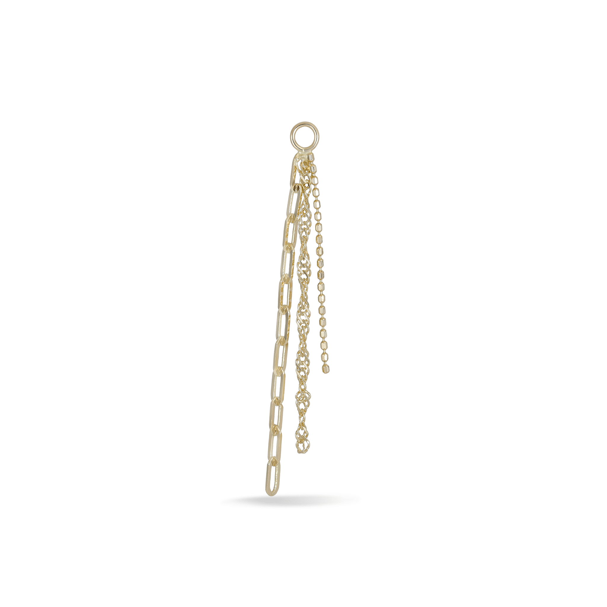 BEATTI Charms Gold Opera • Triple Mixed Chain Charm OR202 Opera • Triple Mixed Chain Charm