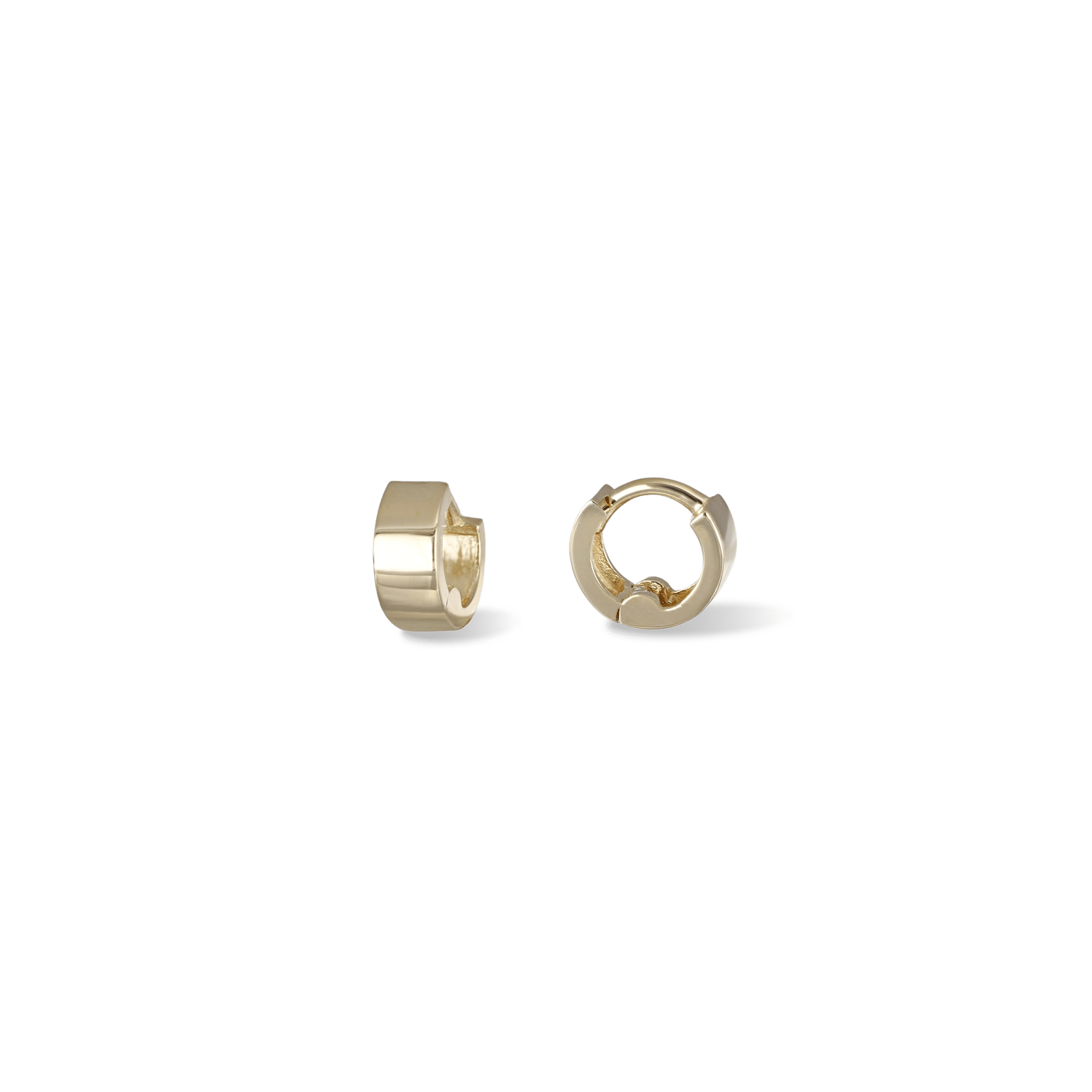 BEATTI Hoops Gold / Single 14K Gold 5mm Tiny Bold Huggie Hoop OT40079 14K Gold 5mm Tiny Bold Huggie Hoop