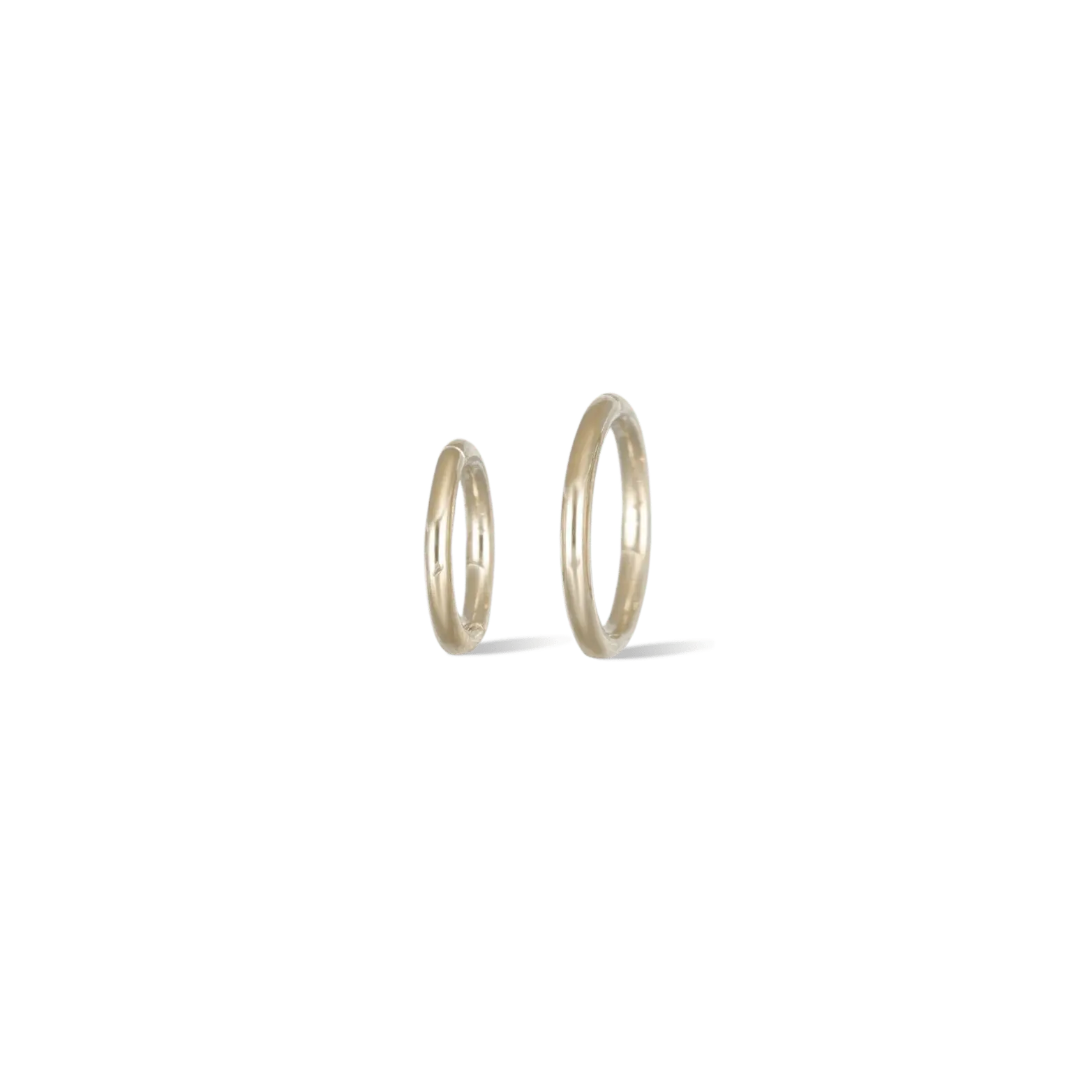 BEATTI Hoops 14K Gold Plain Clicker Hoop • 18G • 6mm / 7.5mm 14K Gold Plain Clicker Hoop • 18G • 6mm / 7.5mm