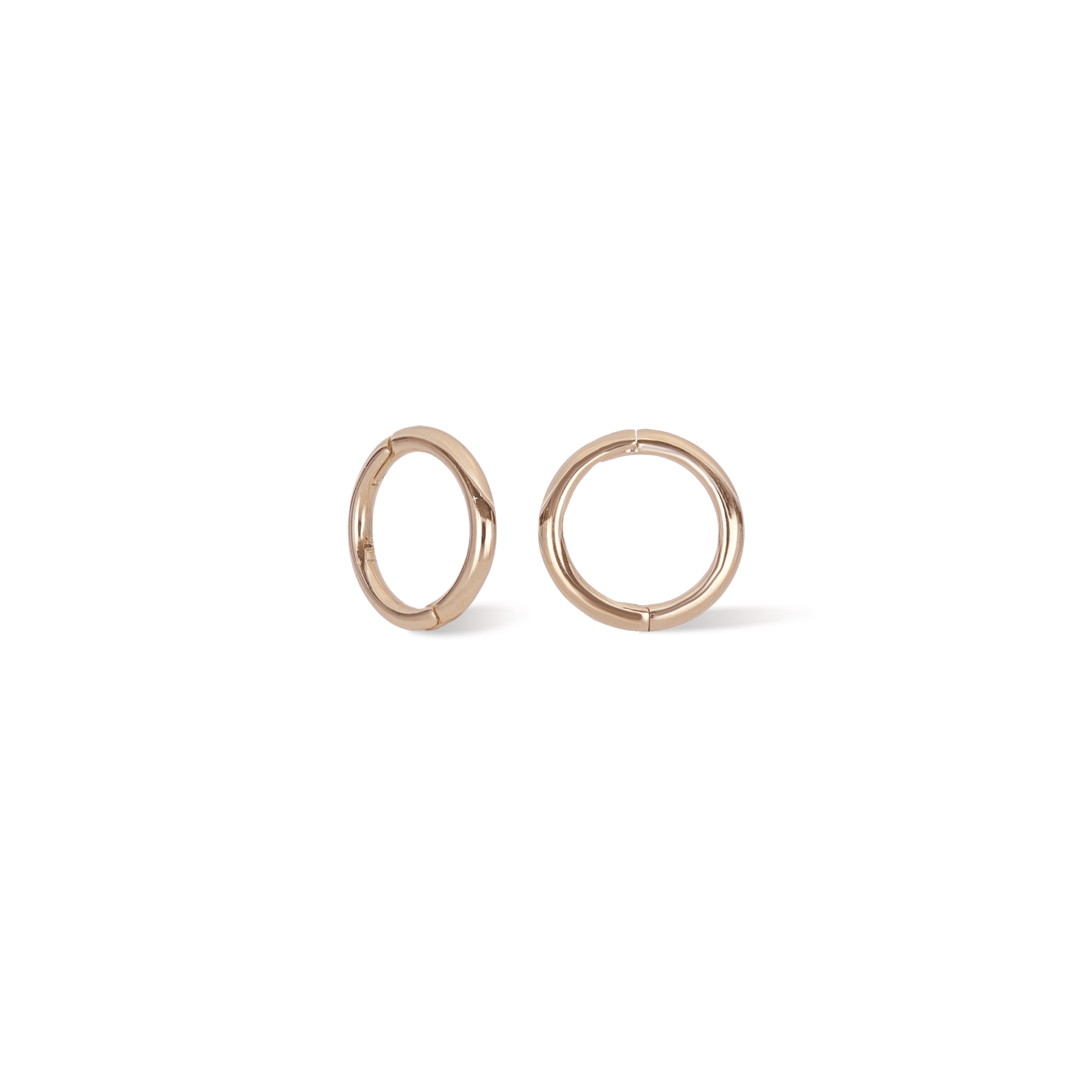 BEATTI Hoops Rose Gold / 6mm / Single 14K Gold Plain Clicker Hoop • 18G • 6mm / 7.5mm OT49793 RG 14K Gold Plain Clicker Hoop • 18G • 6mm / 7.5mm