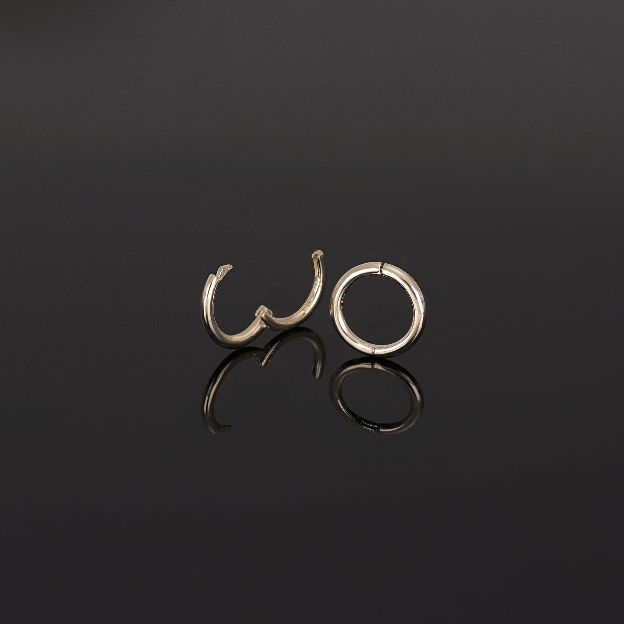 BEATTI Hoops 14K Gold Plain Clicker Hoop • 18G • 6mm 14K Gold Plain Clicker Hoop • 18G • 6mm