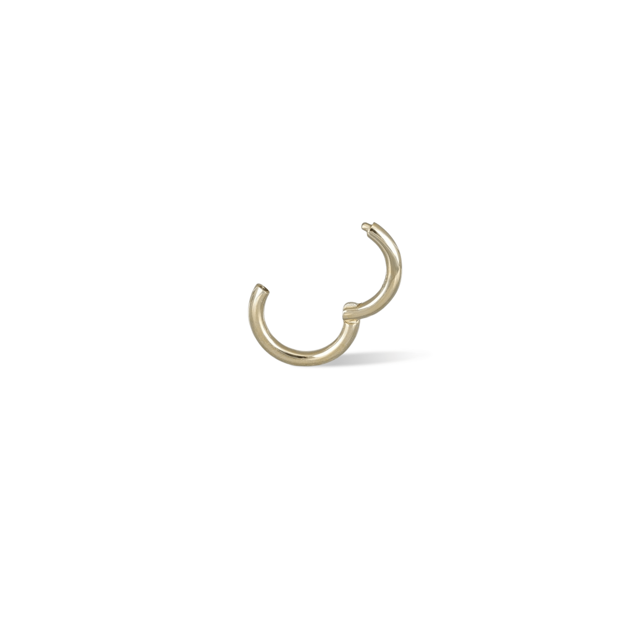 BEATTI Hoops Gold / 6mm/16G 14K Gold Seamless Hoop Clicker • 16G 6mm 14K Gold Seamless Hoop Clicker • 16G 6mm