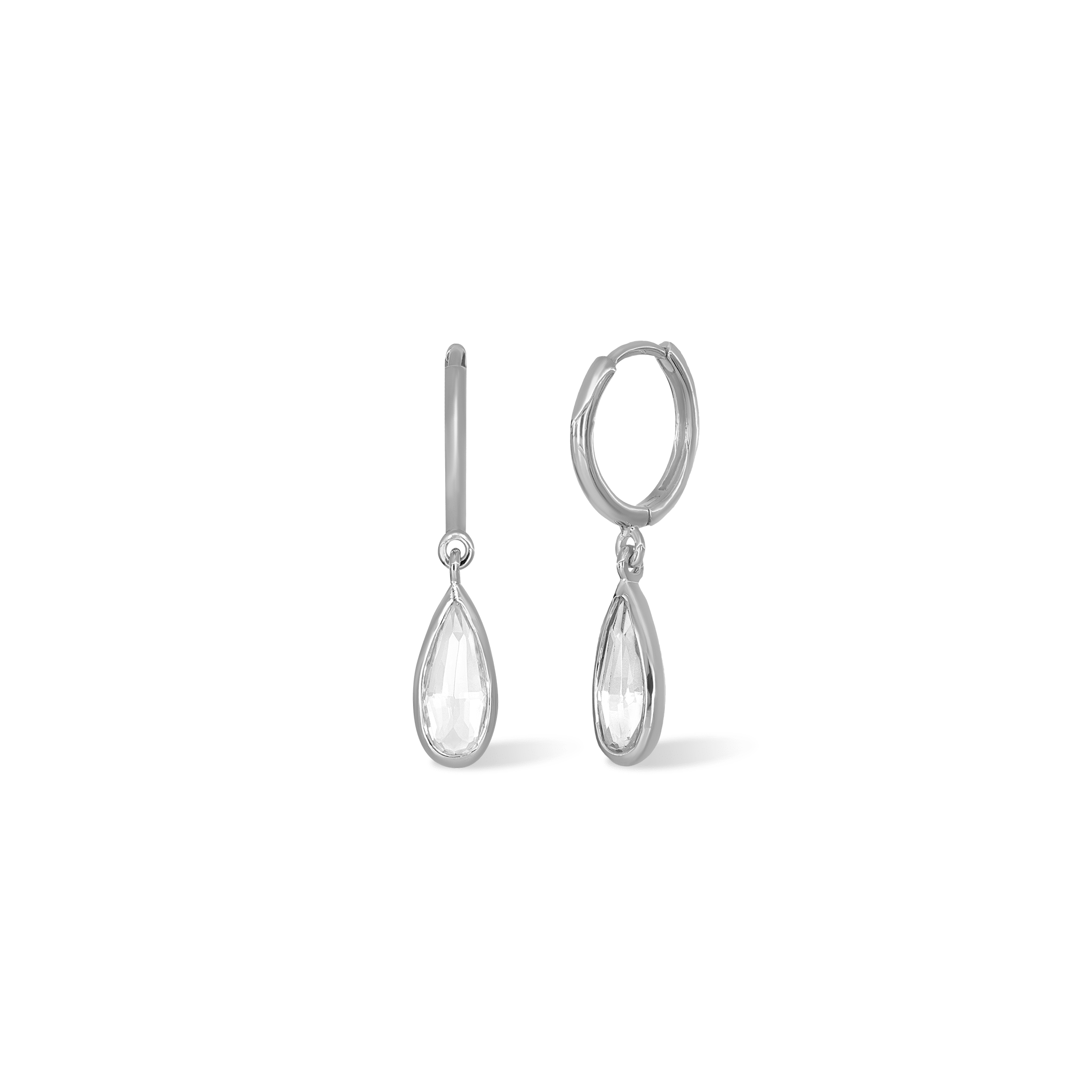 Iris • Charm Drop Hoop Earrings Earring