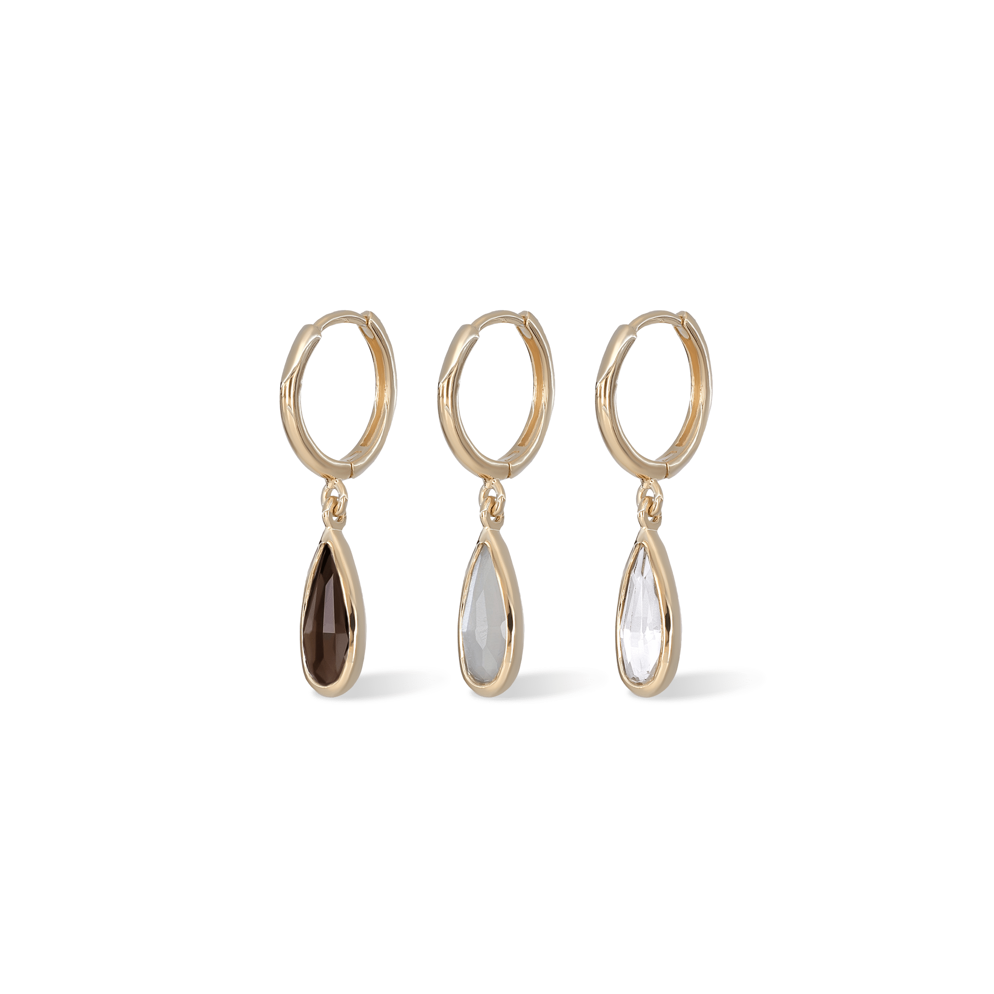 Iris • Charm Drop Hoop Earrings Earring
