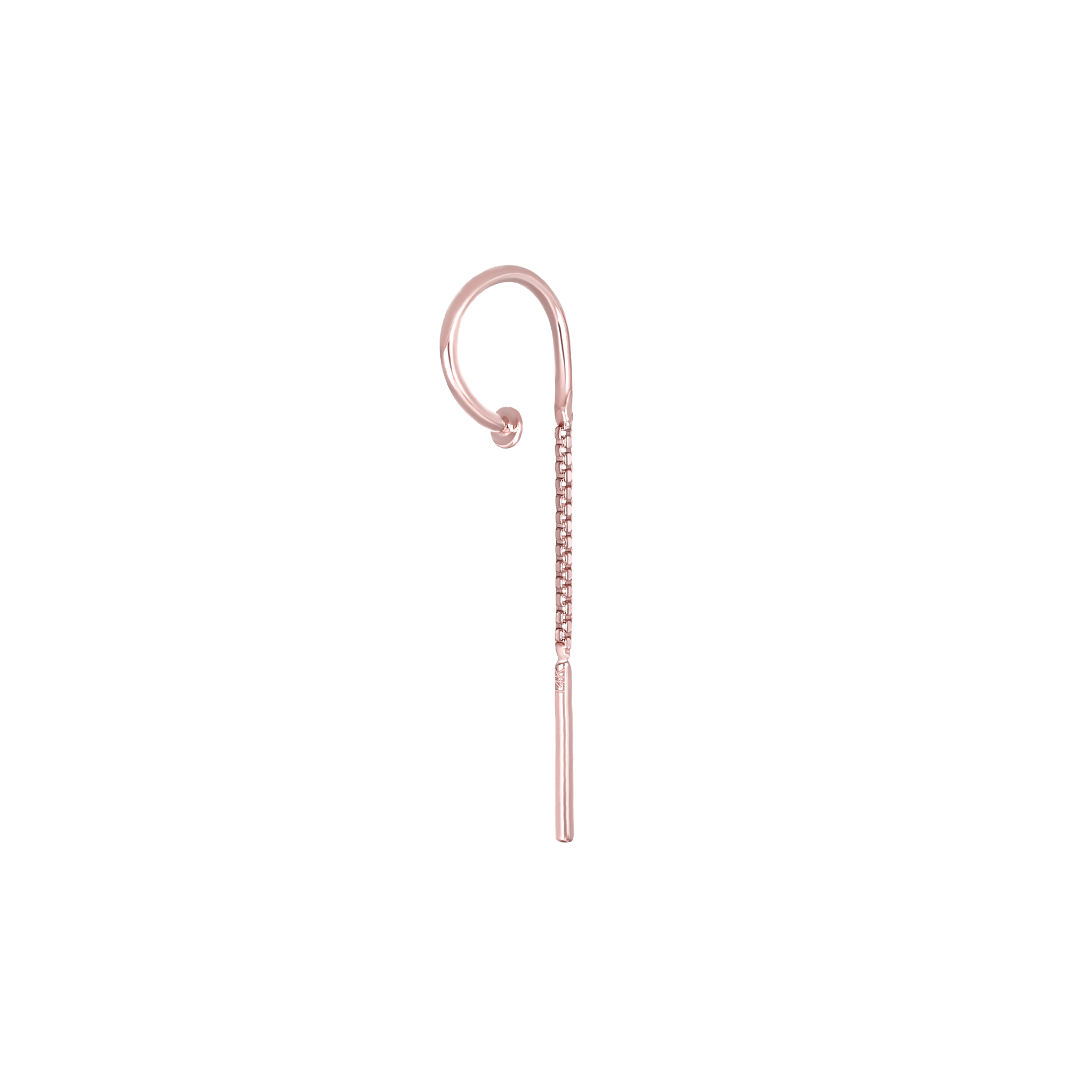 BEATTI Hoops Rose Gold / Single Versa Chain Claw Hoop (No Charm) MJH018 RG Versa Chain Claw Hoop (No Charm)
