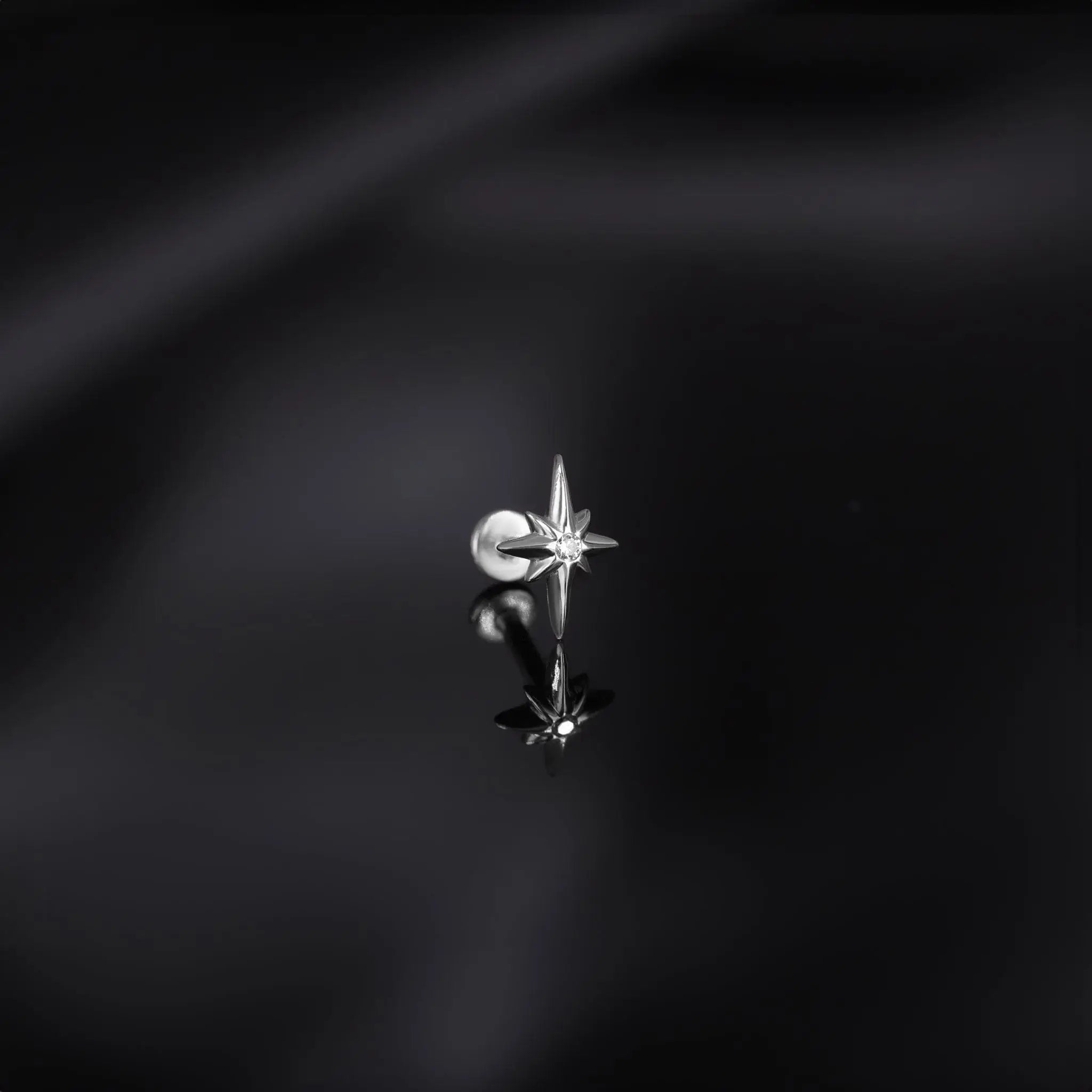 BEATTI Internal Thread CZ • North Star Internally Threaded Flatback Stud CZ • North Star Internally Threaded Flatback Stud