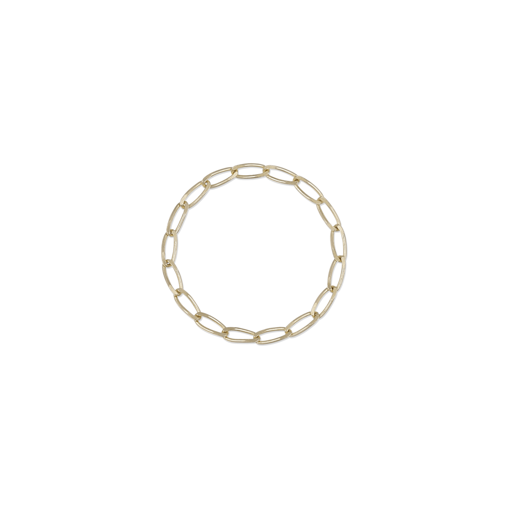 BEATTI Ring 14K Gold Chantal Link Chain Ring 14K Gold Chantal Link Chain Ring