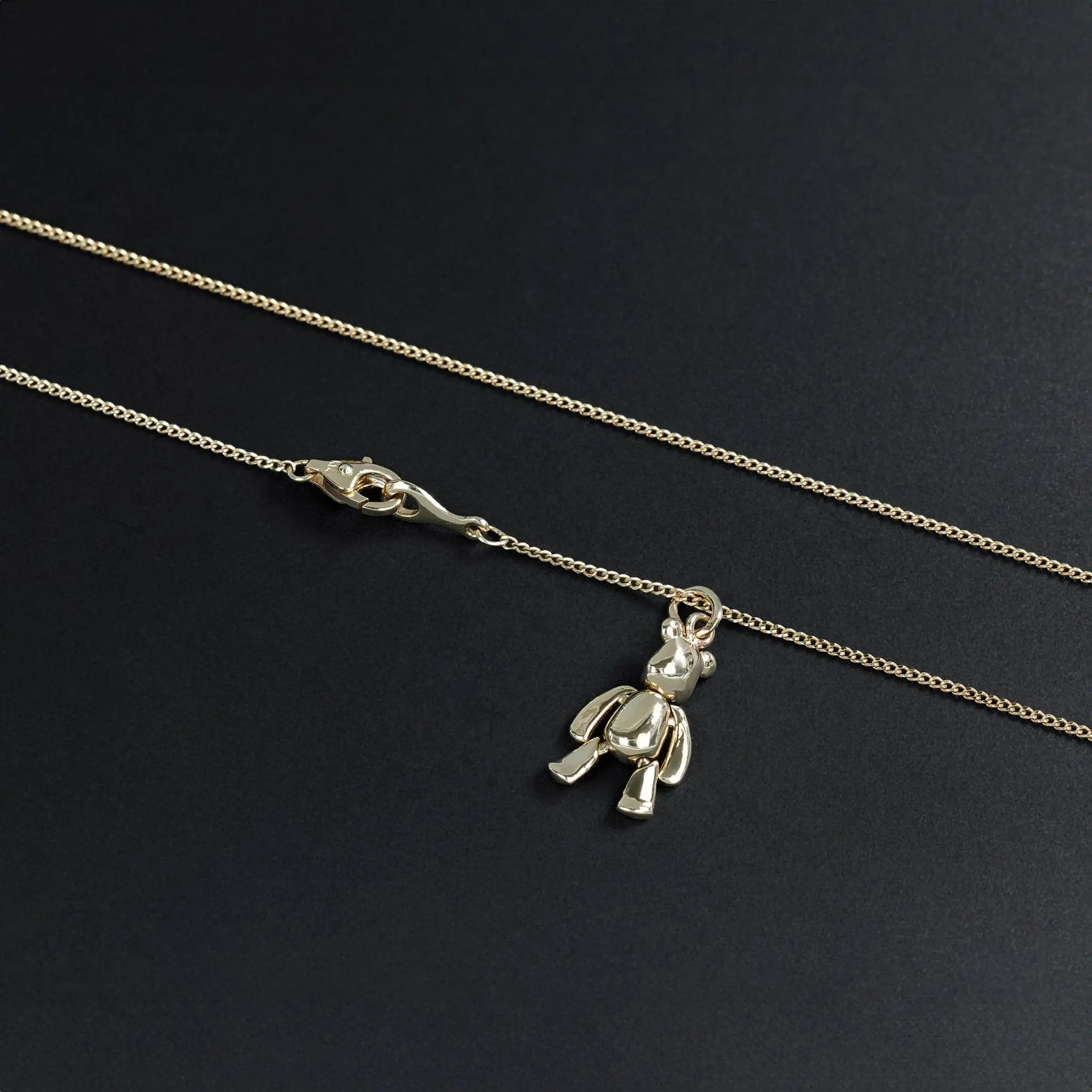 BEATTI Necklace Gold DR119 14K Gold Teddy Bear Pendant Necklace DR119 DR119 14K Gold Teddy Bear Pendant Necklace