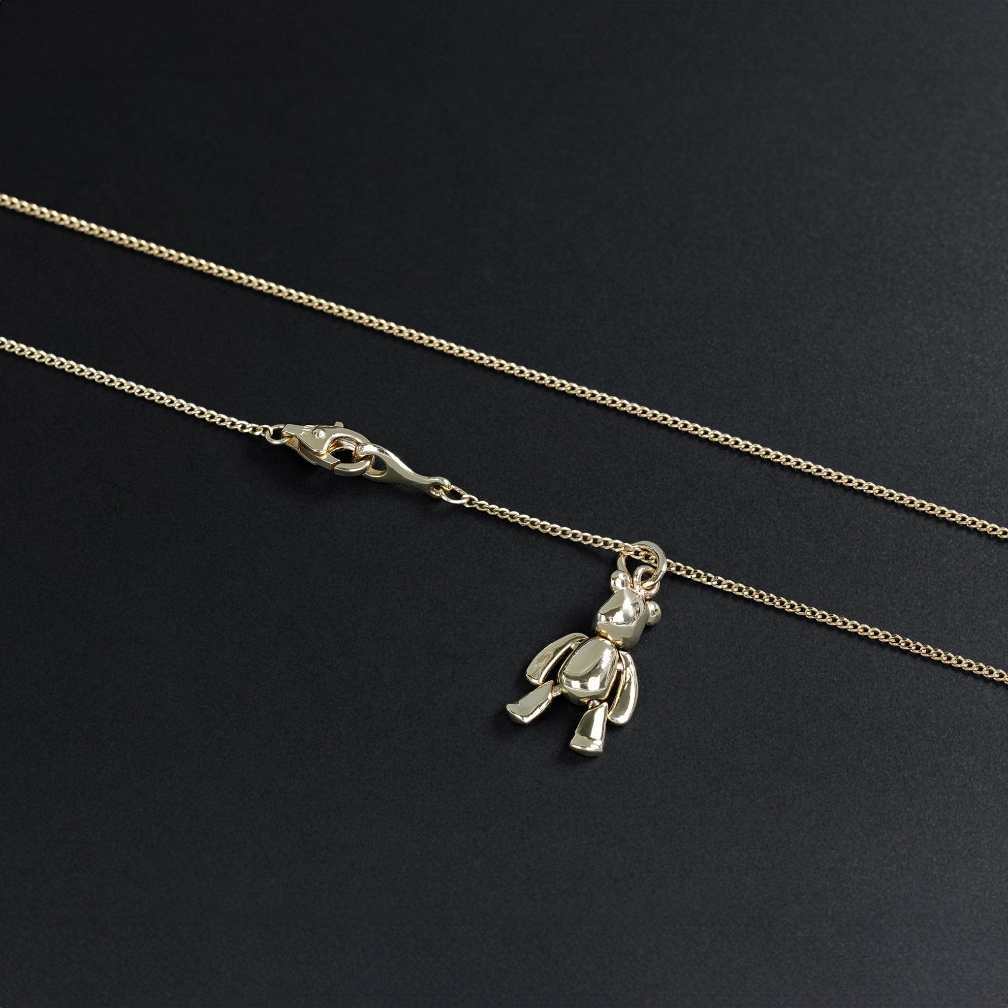 BEATTI Necklace Gold DR119 14K Gold Teddy Bear Pendant Necklace DR119 DR119 14K Gold Teddy Bear Pendant Necklace