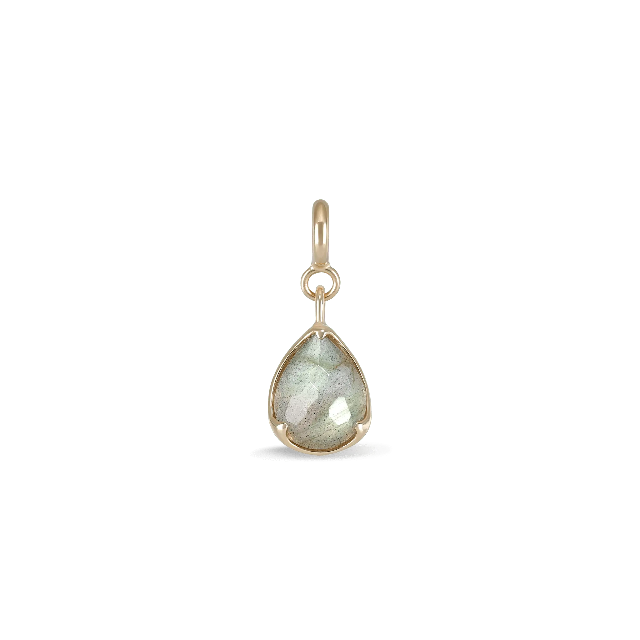 BEATTI Pendants Gold / Labradorite Irregular Pear-Cut Labradorite SR Pendant JFPG011 Irregular Pear-Cut Labradorite SR Pendant