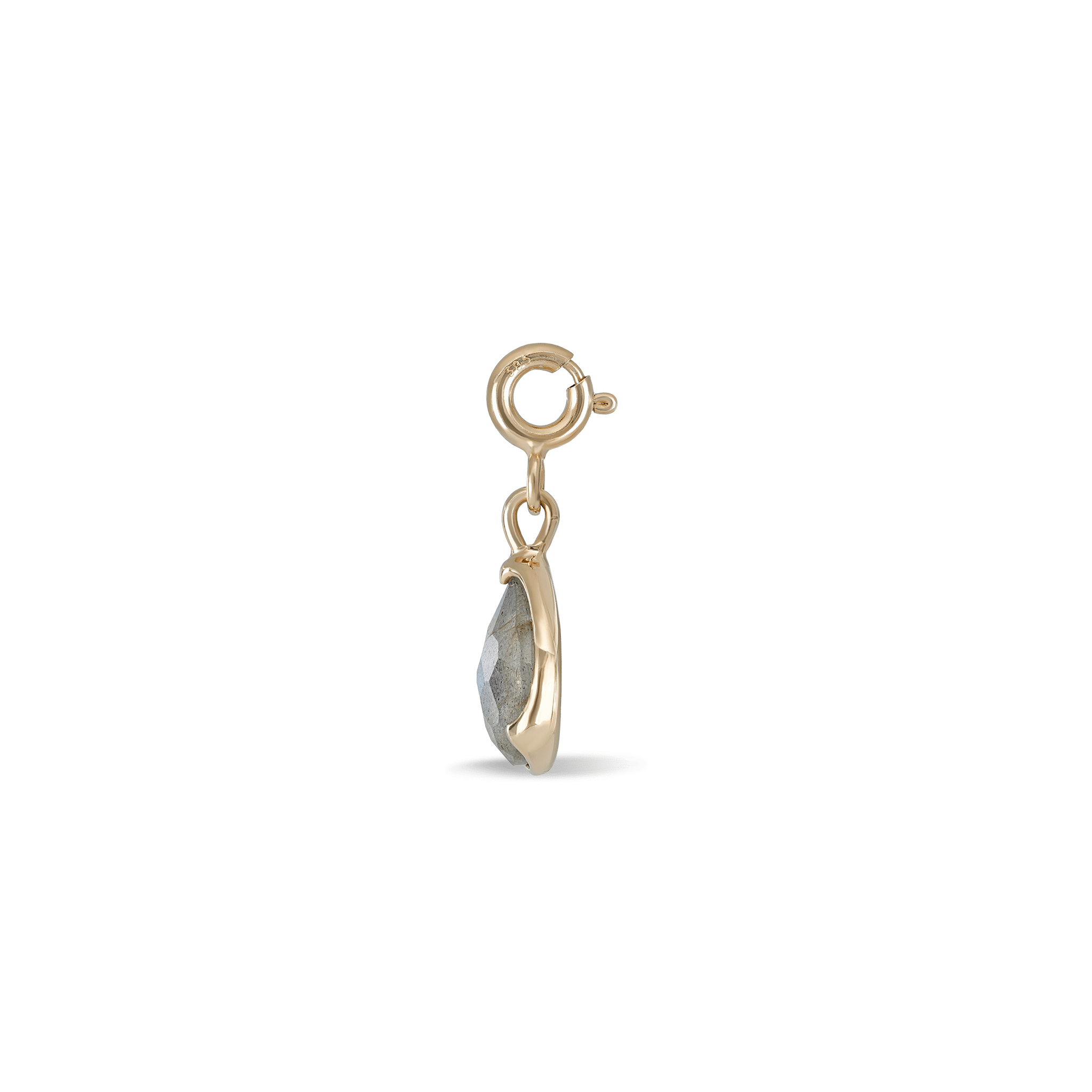 BEATTI Pendants Gold / Labradorite Irregular Pear-Cut Labradorite SR Pendant JFPG011 Irregular Pear-Cut Labradorite SR Pendant