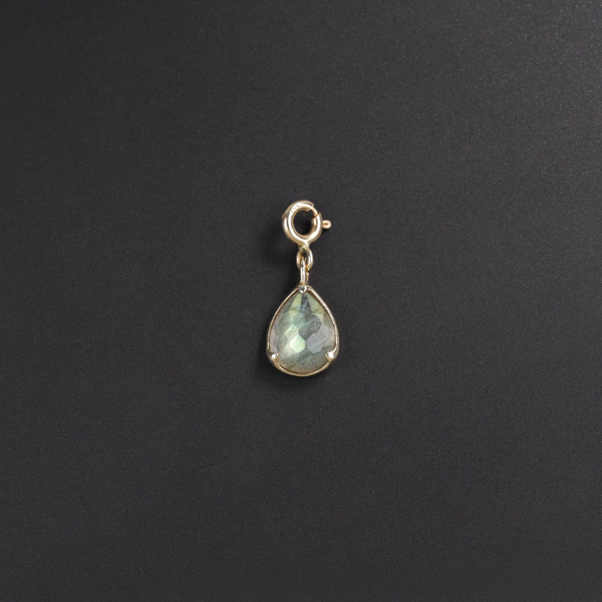 BEATTI Pendants Gold / Labradorite Irregular Pear-Cut Labradorite SR Pendant JFPG011 Irregular Pear-Cut Labradorite SR Pendant