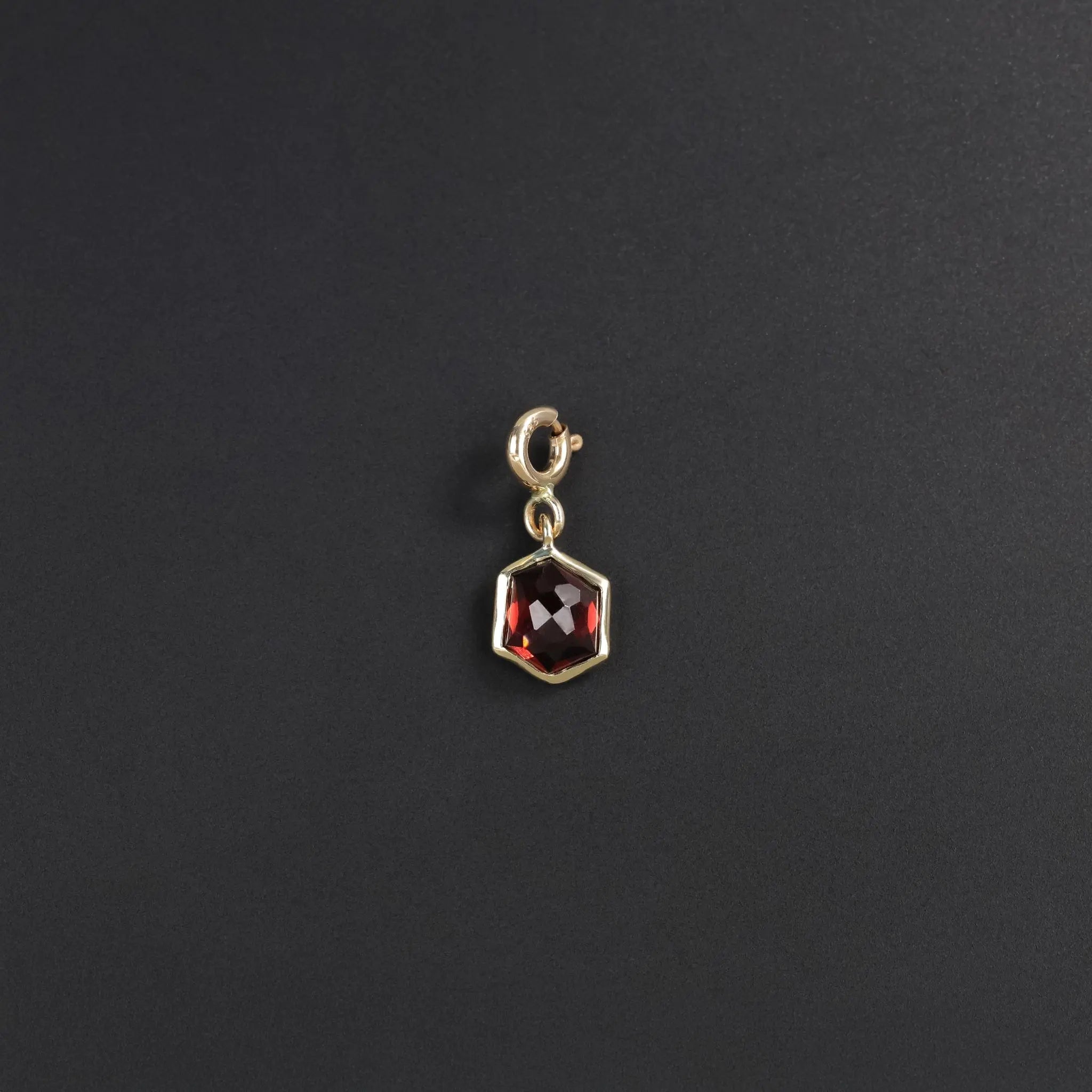 BEATTI Pendants Mini Hexagon Dome Gemstone SR Pendant Mini Hexagon Dome Gemstone SR Pendant
