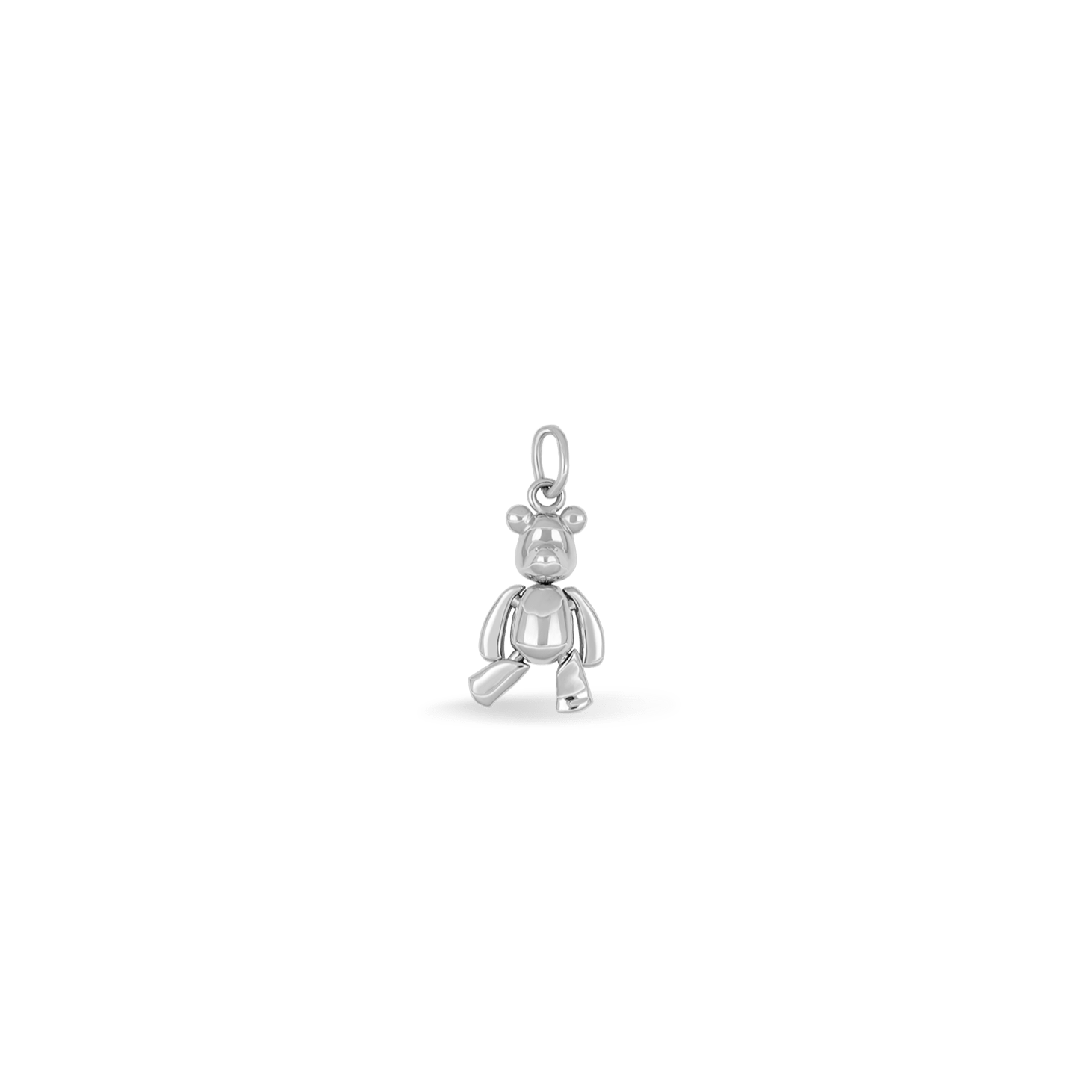 BEATTI Pendants White Gold Whimsy Teddy Bear Pendant Whimsy Teddy Bear Pendant