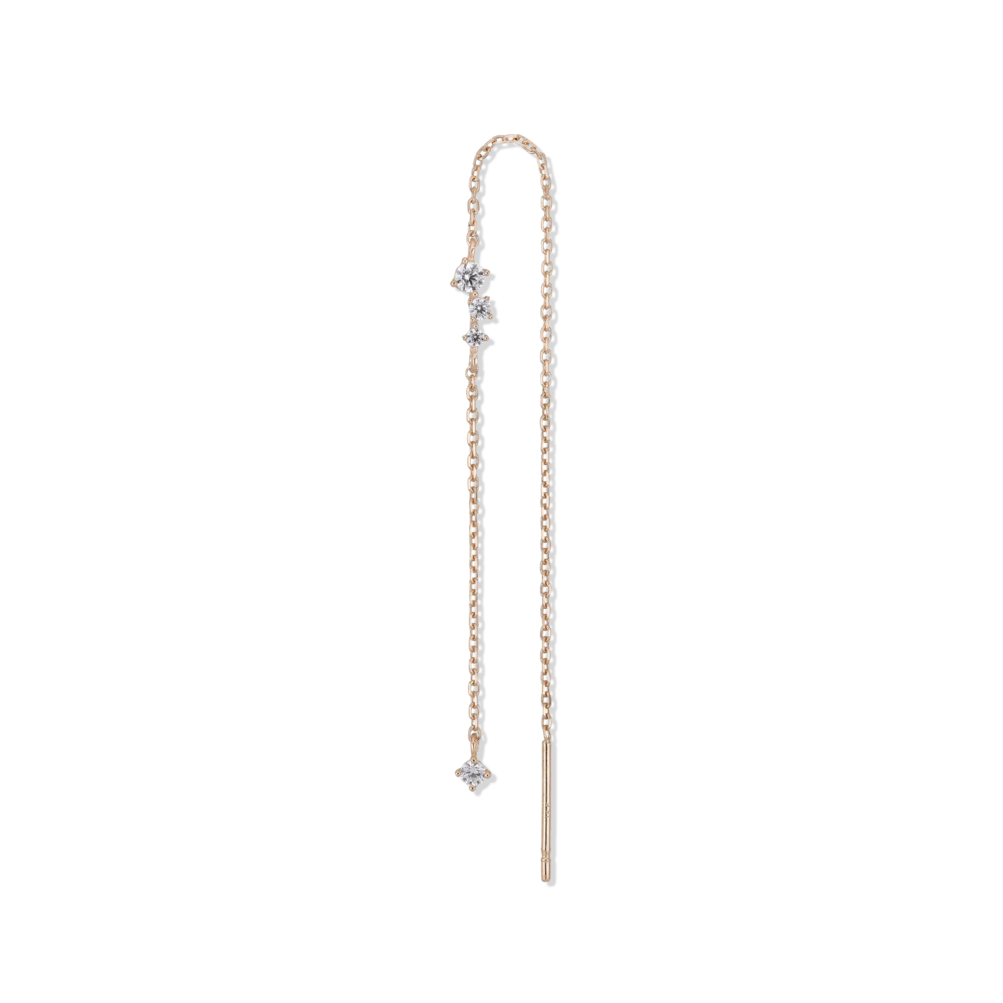 BEATTI Threaders Rose Gold / Pair Ami Twinkling CZ Threader Ami Twinkling CZ Threader