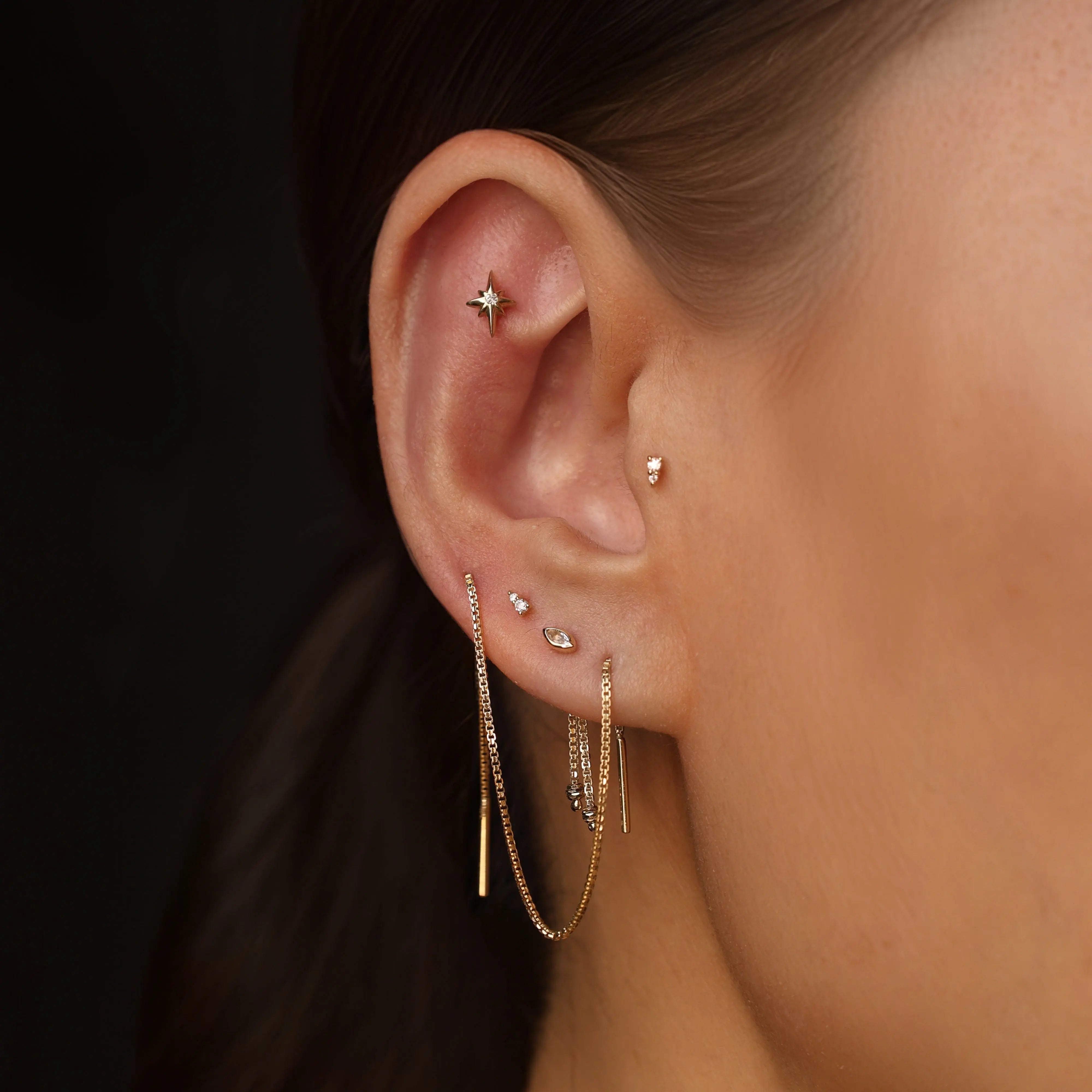 BEATTI Threaders BrillCut Box Chain Long Threader BrillCut Box Chain Long Threader