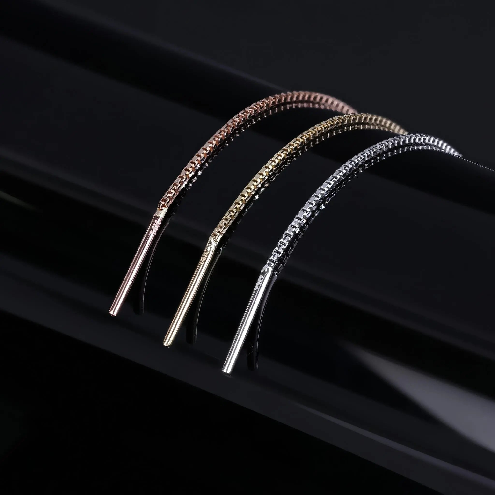 BEATTI Threaders BrillCut Box Chain Long Threader BrillCut Box Chain Long Threader