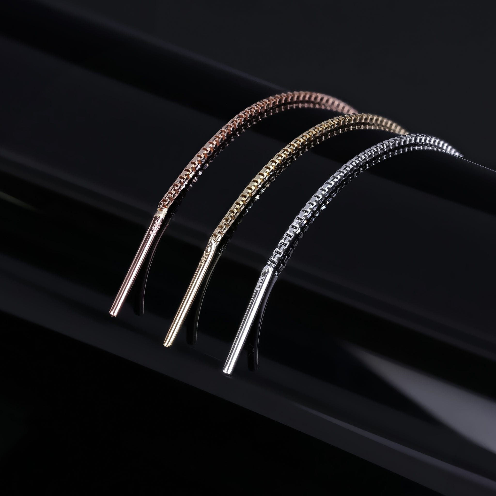 BEATTI Threaders BrillCut Box Chain Long Threader BrillCut Box Chain Long Threader