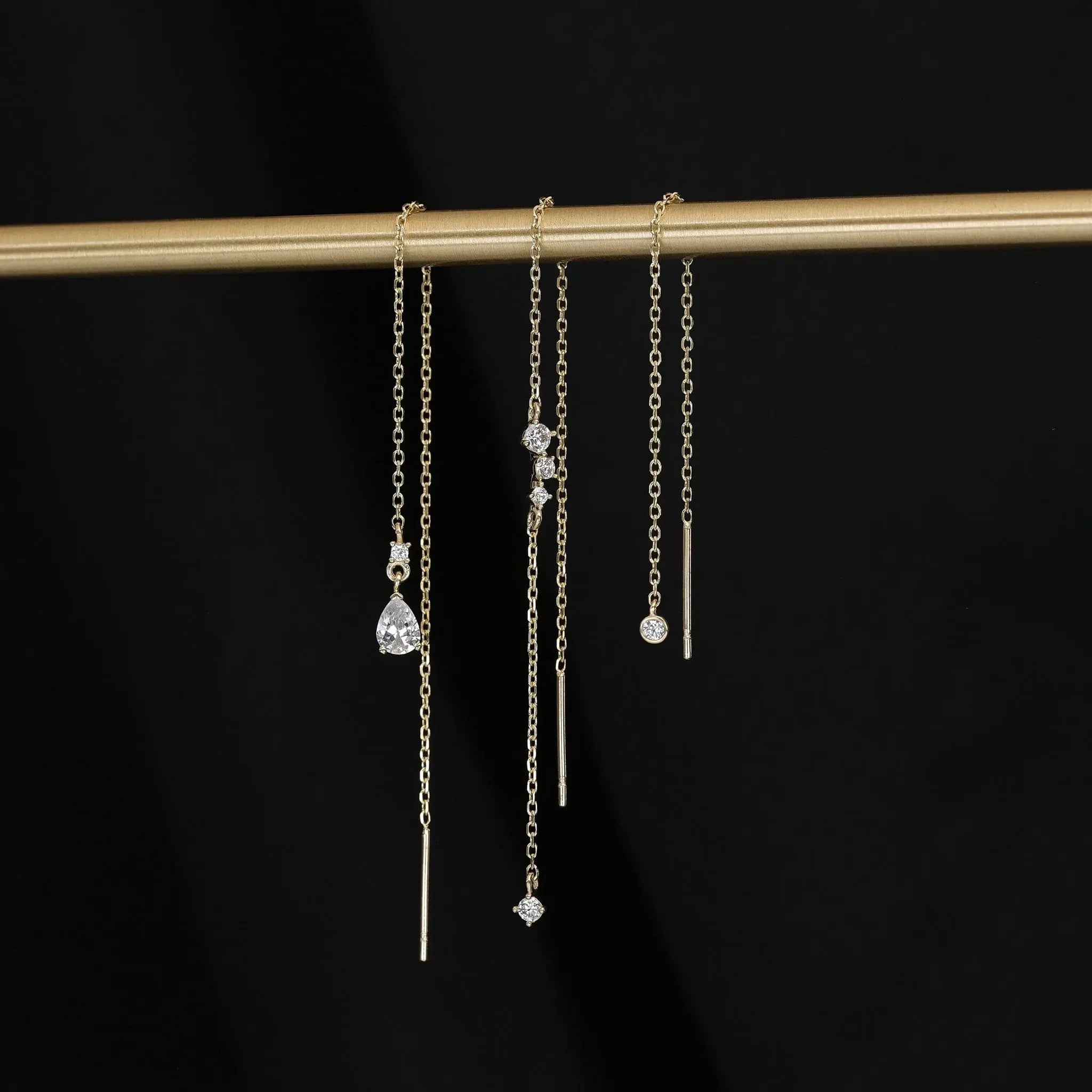 BEATTI Threaders Pear CZ Drop Threader Pear CZ Drop Threader