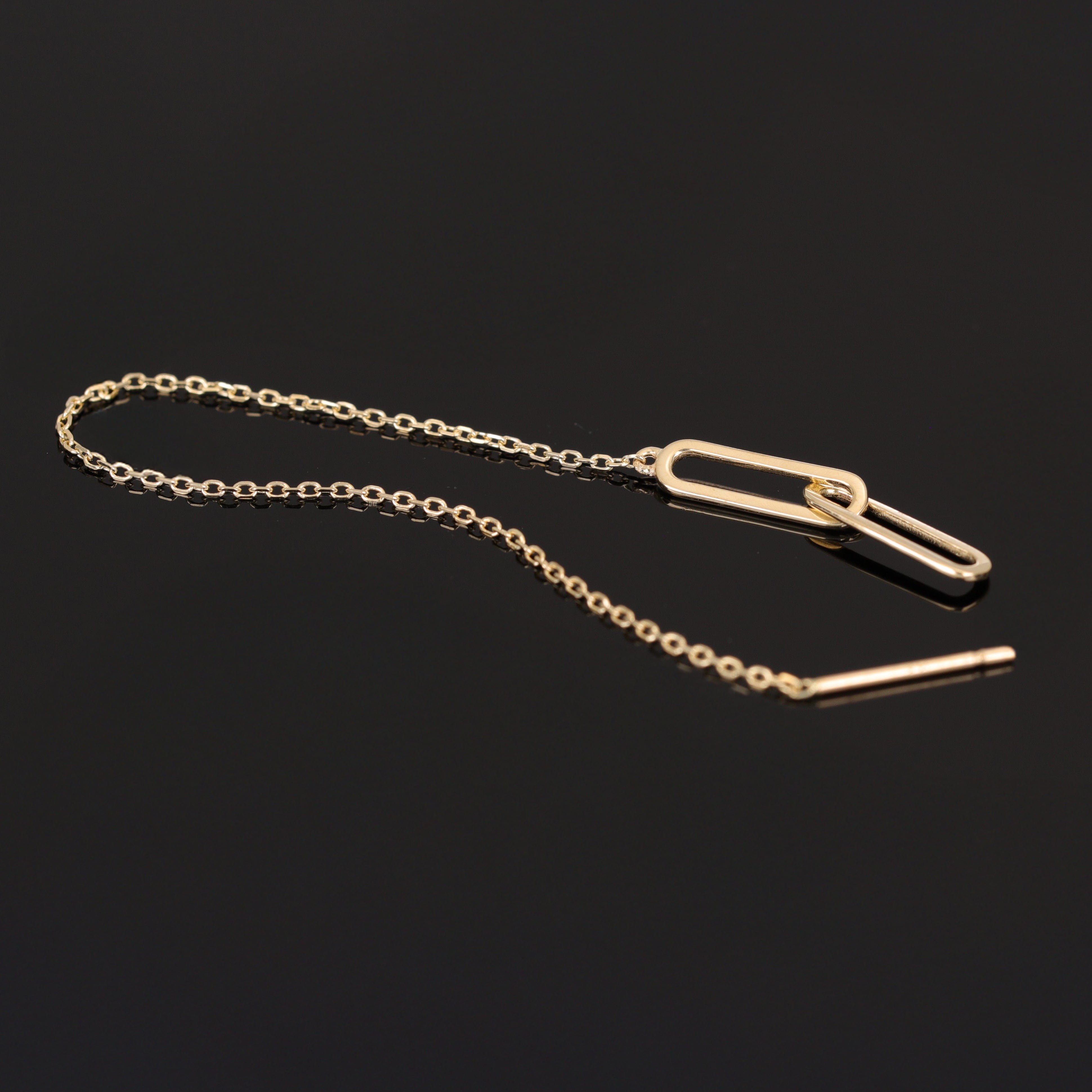 BEATTI Threaders Sleek Paperclip Link Chain Threader Sleek Paperclip Link Chain Threader
