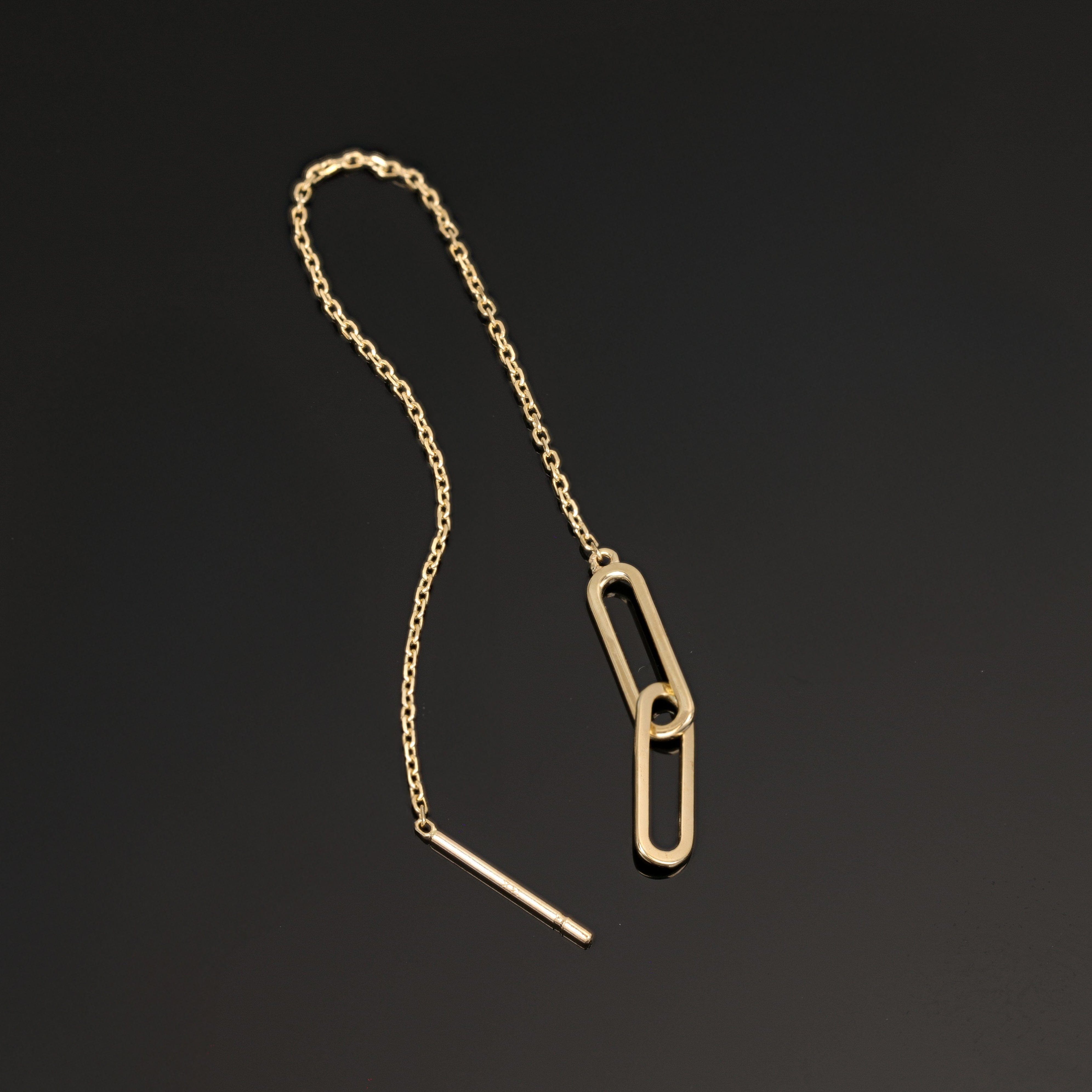 BEATTI Threaders Sleek Paperclip Link Chain Threader Sleek Paperclip Link Chain Threader