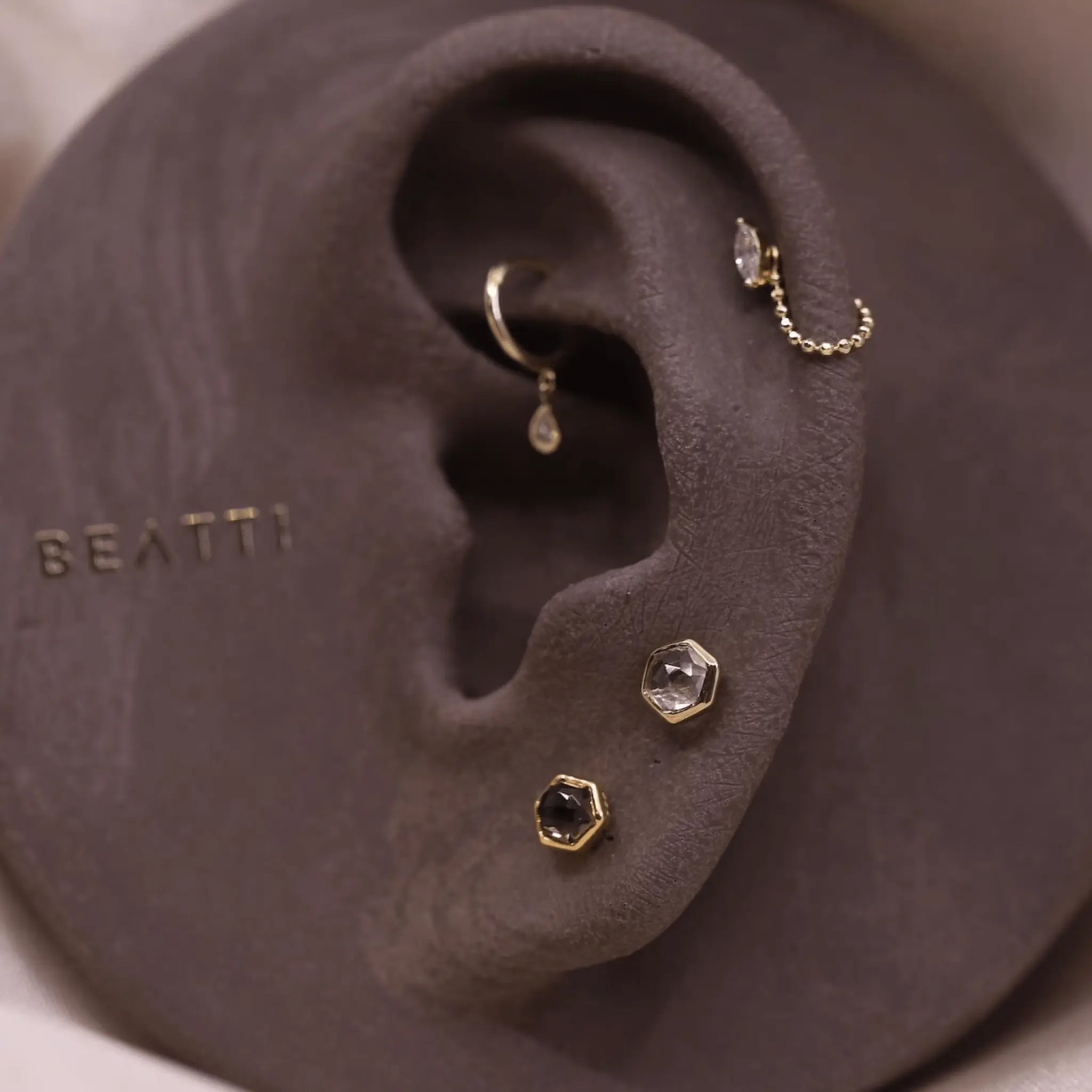 BEATTI Threadless Ends Aria • Natural Gemstone Threadless Ends Aria • Natural Gemstone Threadless Ends