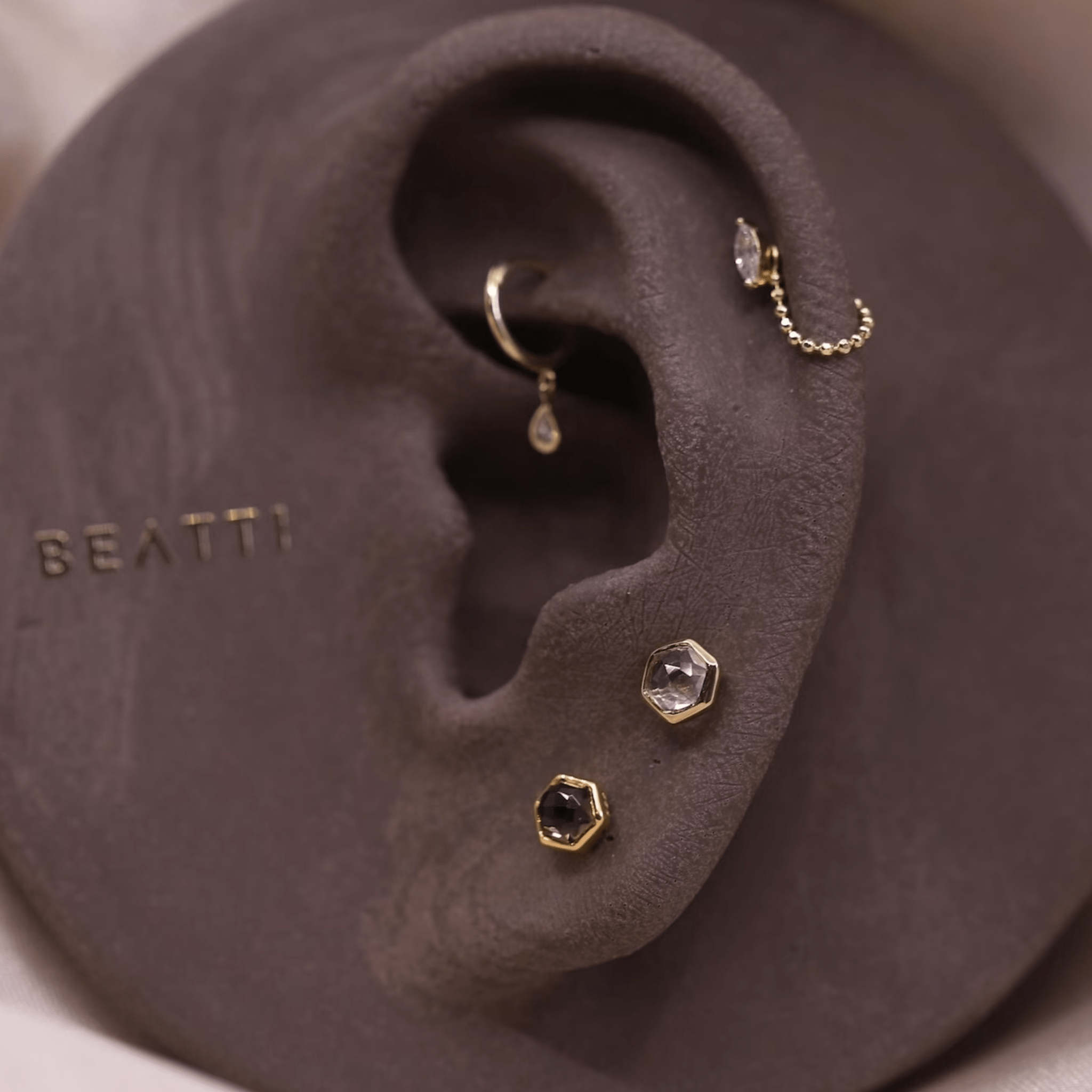 BEATTI Threadless Ends Aria • Natural Gemstone Threadless Ends Aria • Natural Gemstone Threadless Ends