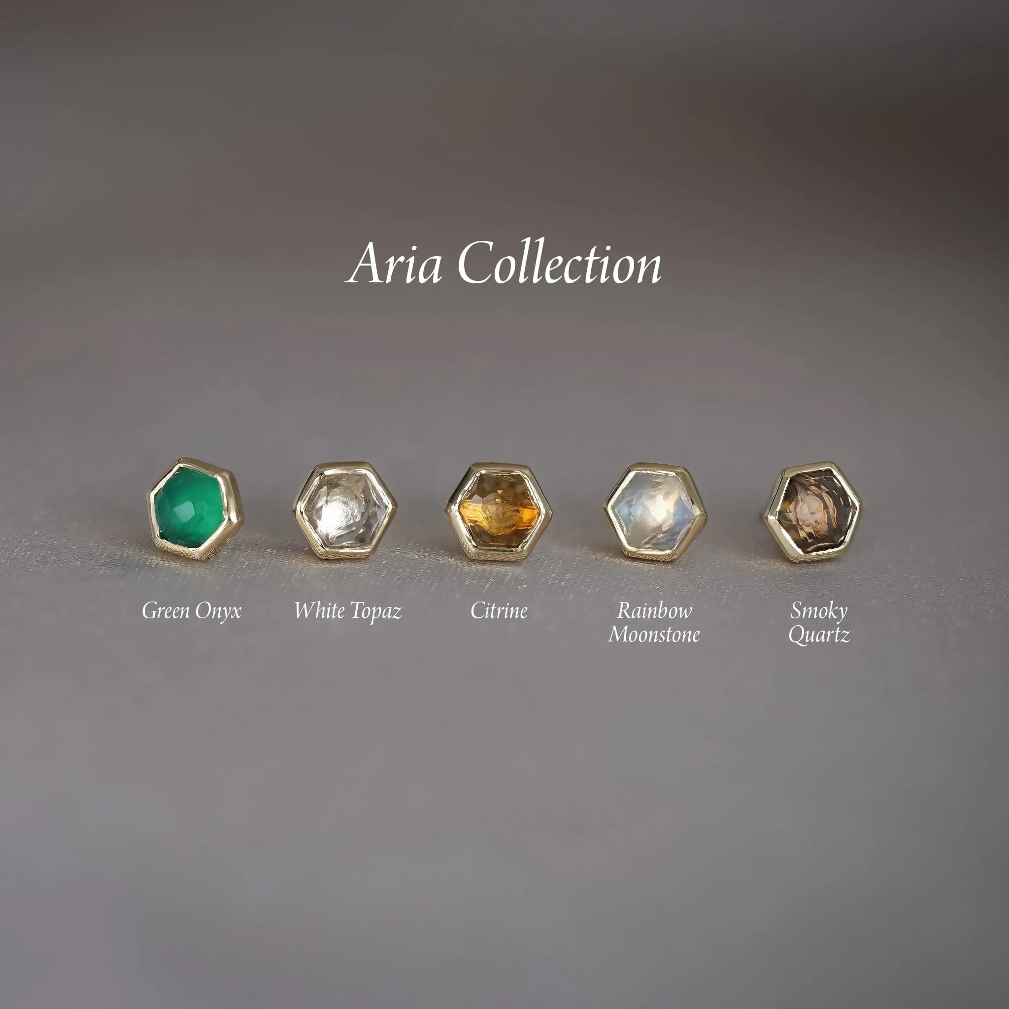BEATTI Threadless Ends Aria • Natural Gemstone Threadless Ends Aria • Natural Gemstone Threadless Ends